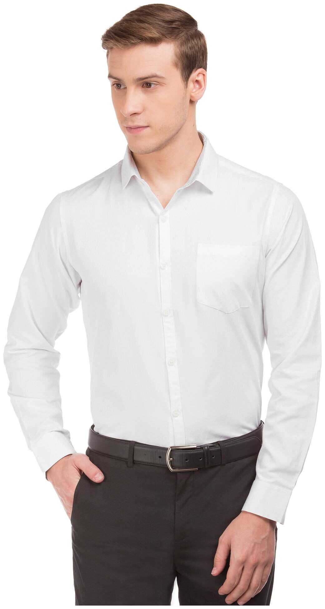 

Excalibur Men Slim fit Formal Shirt - White