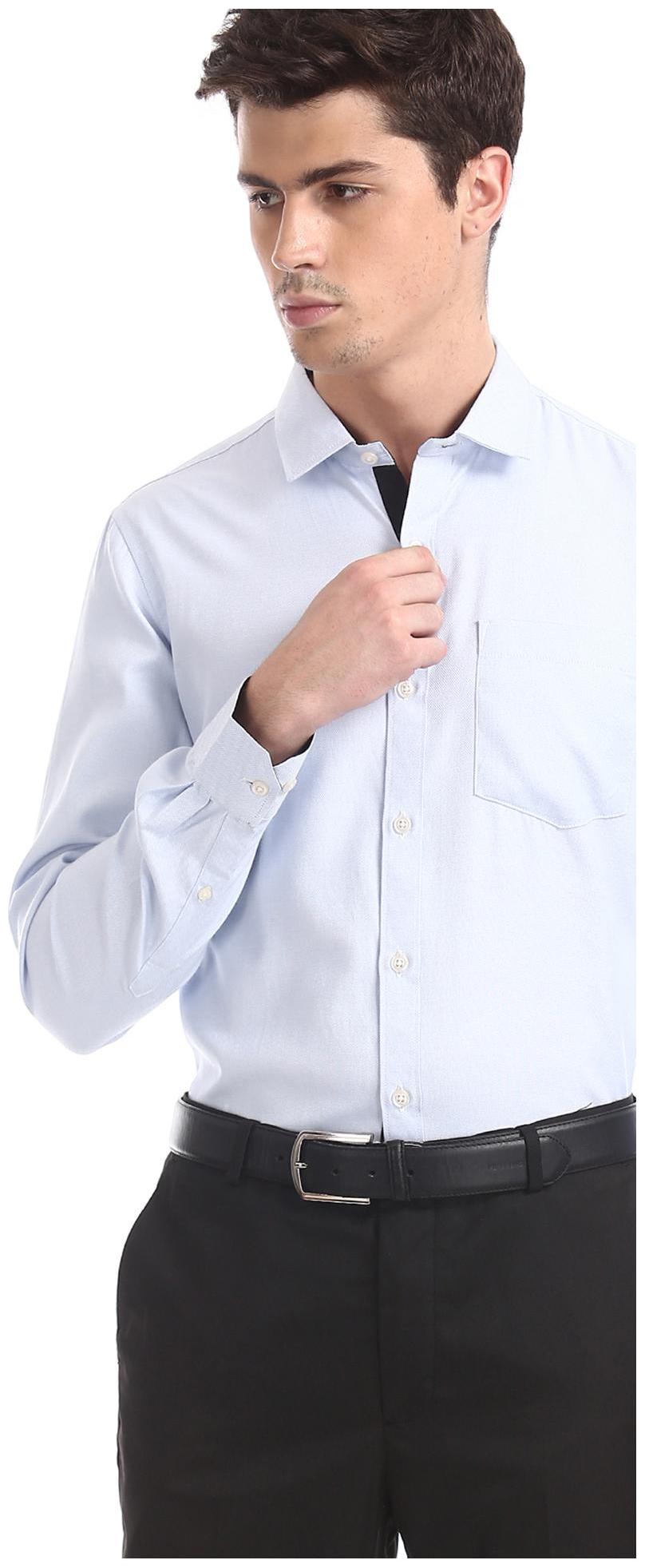 

Excalibur Men Slim fit Formal Shirt - Blue