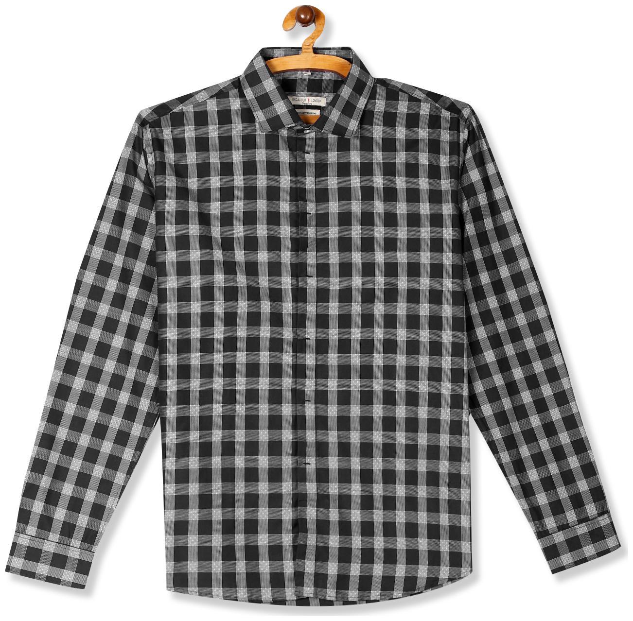 

Excalibur Men Regular fit Formal Shirt - Black