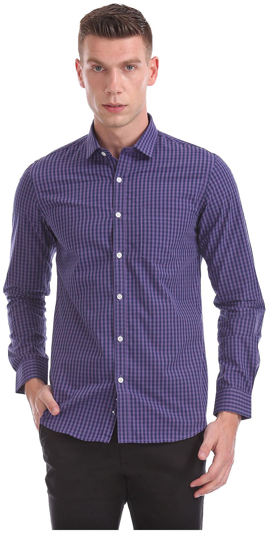 

Excalibur Men Slim fit Formal Shirt - Purple