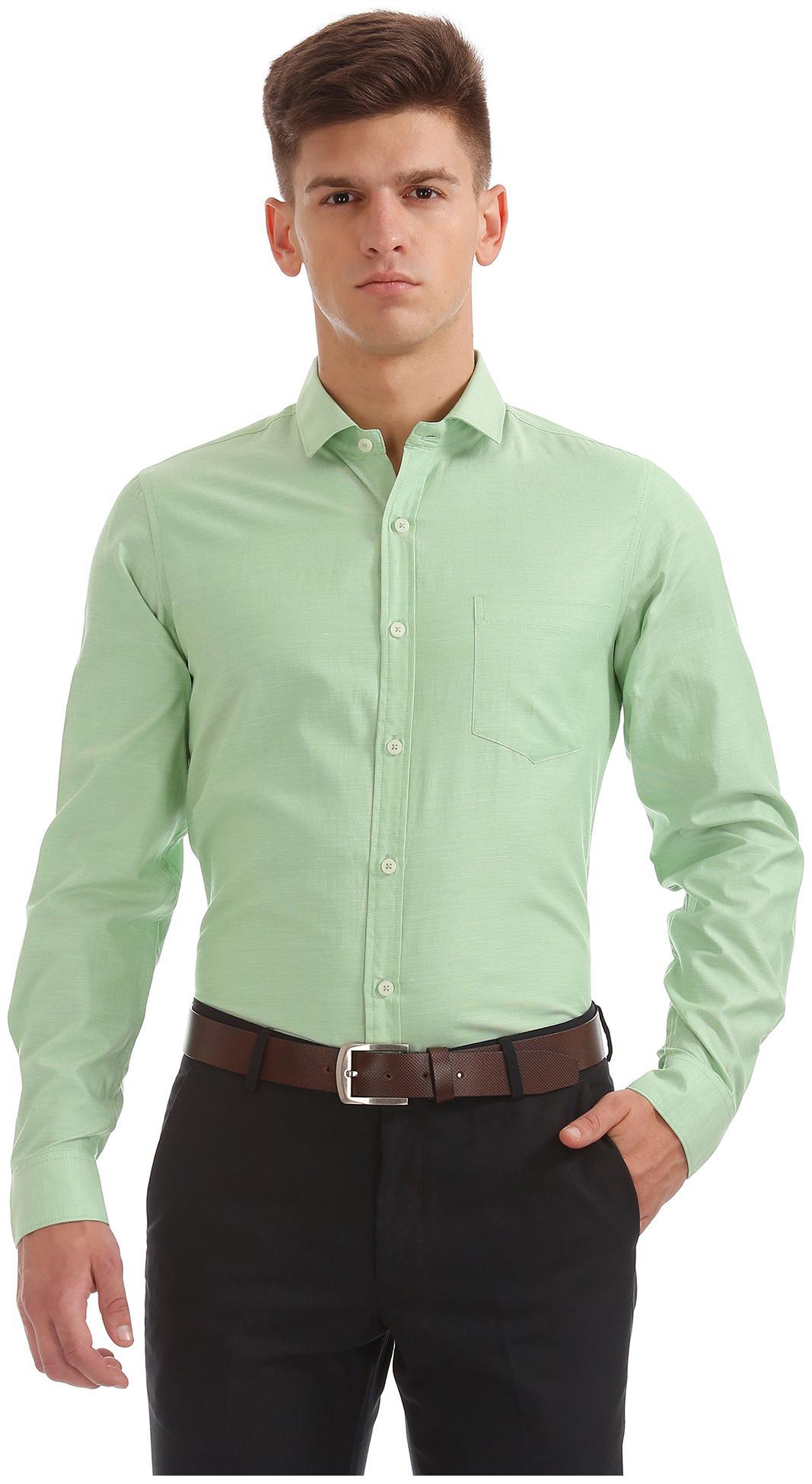 

Excalibur Men Regular fit Formal Shirt - Green