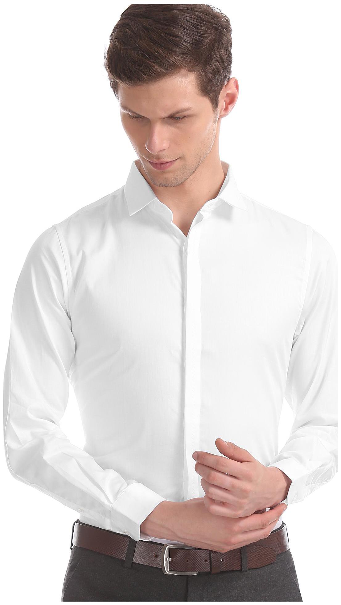 

Excalibur Men Slim fit Formal Shirt - White