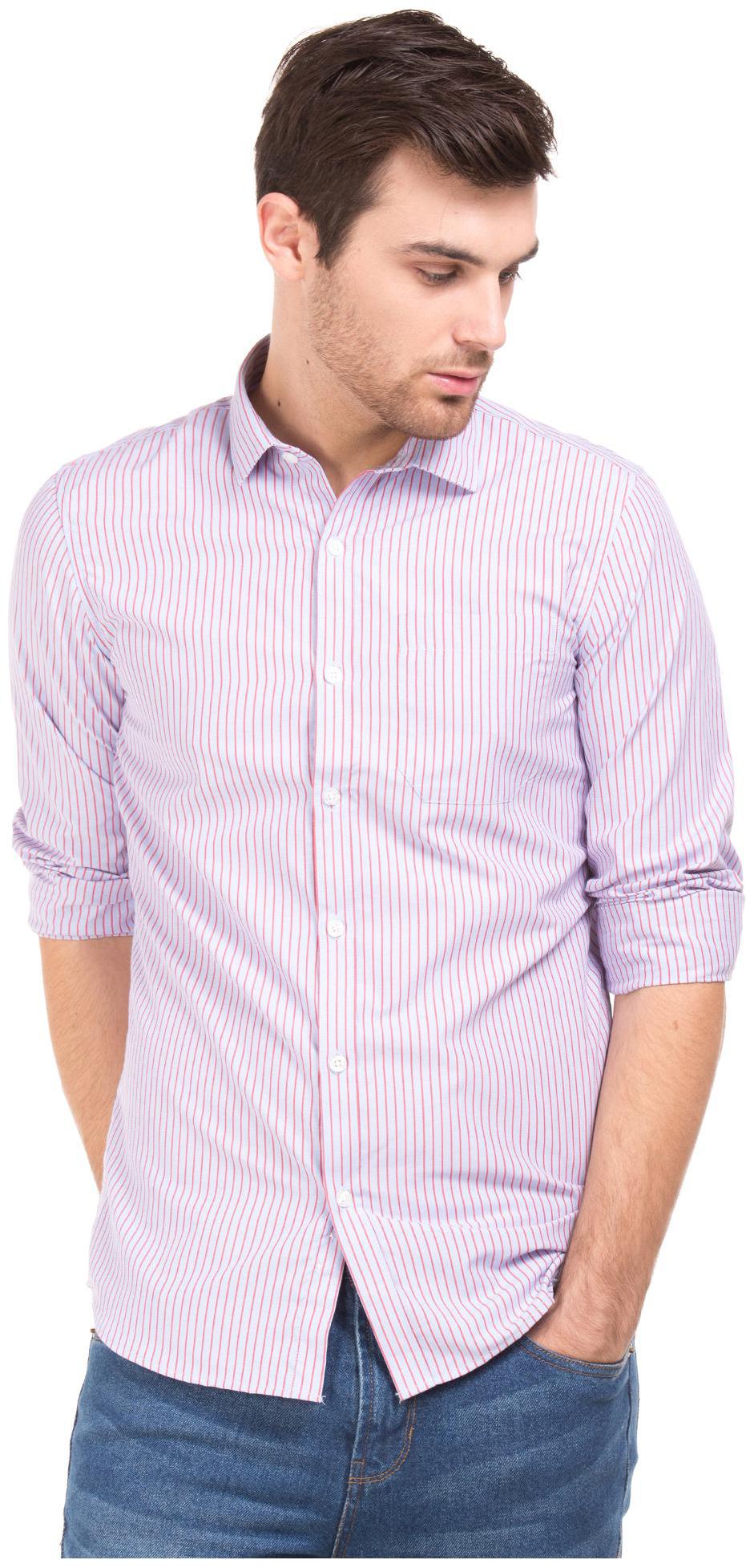

Excalibur Men Slim fit Formal Shirt - Red