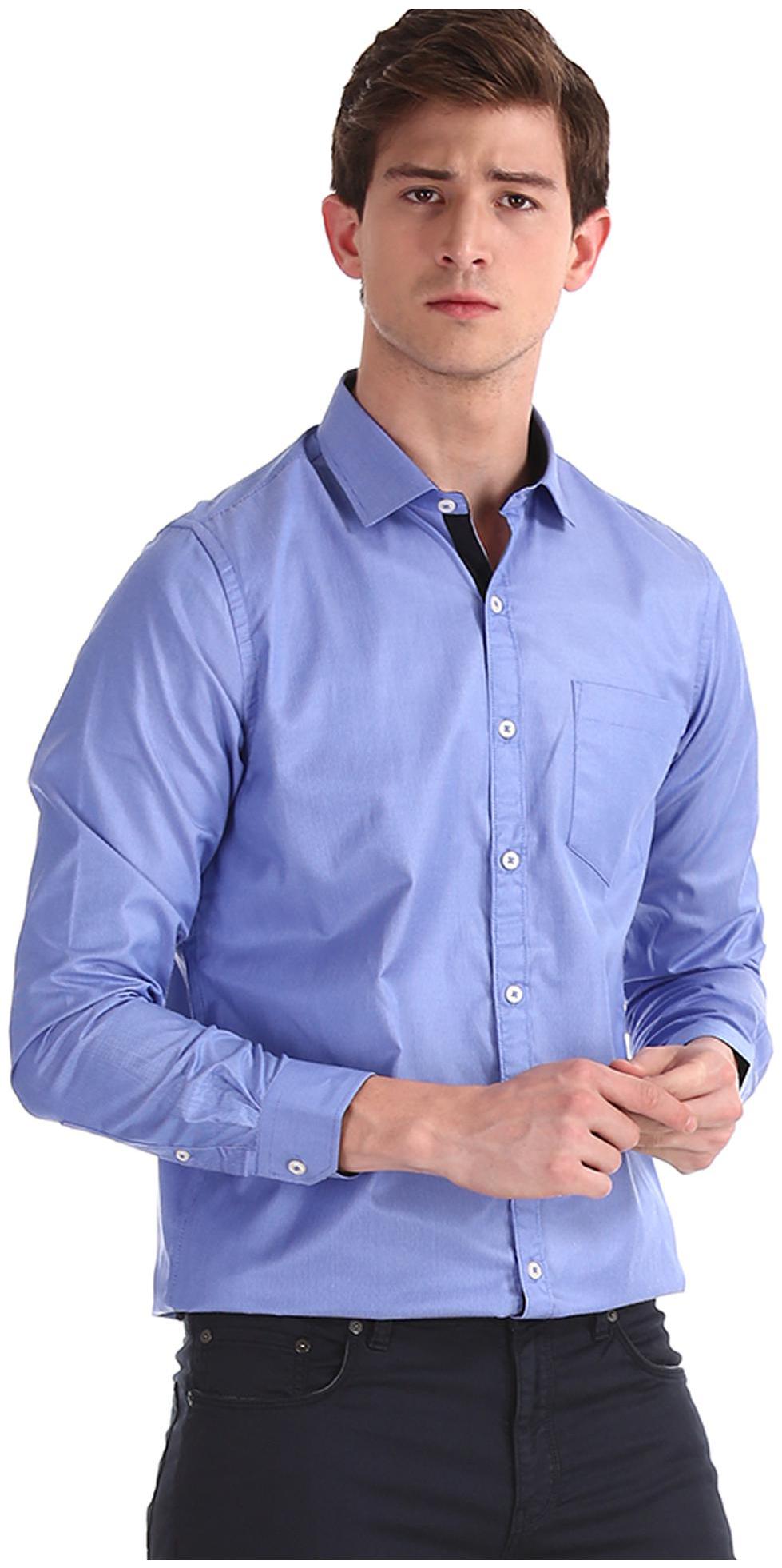 

Excalibur Men Slim fit Formal Shirt - Blue