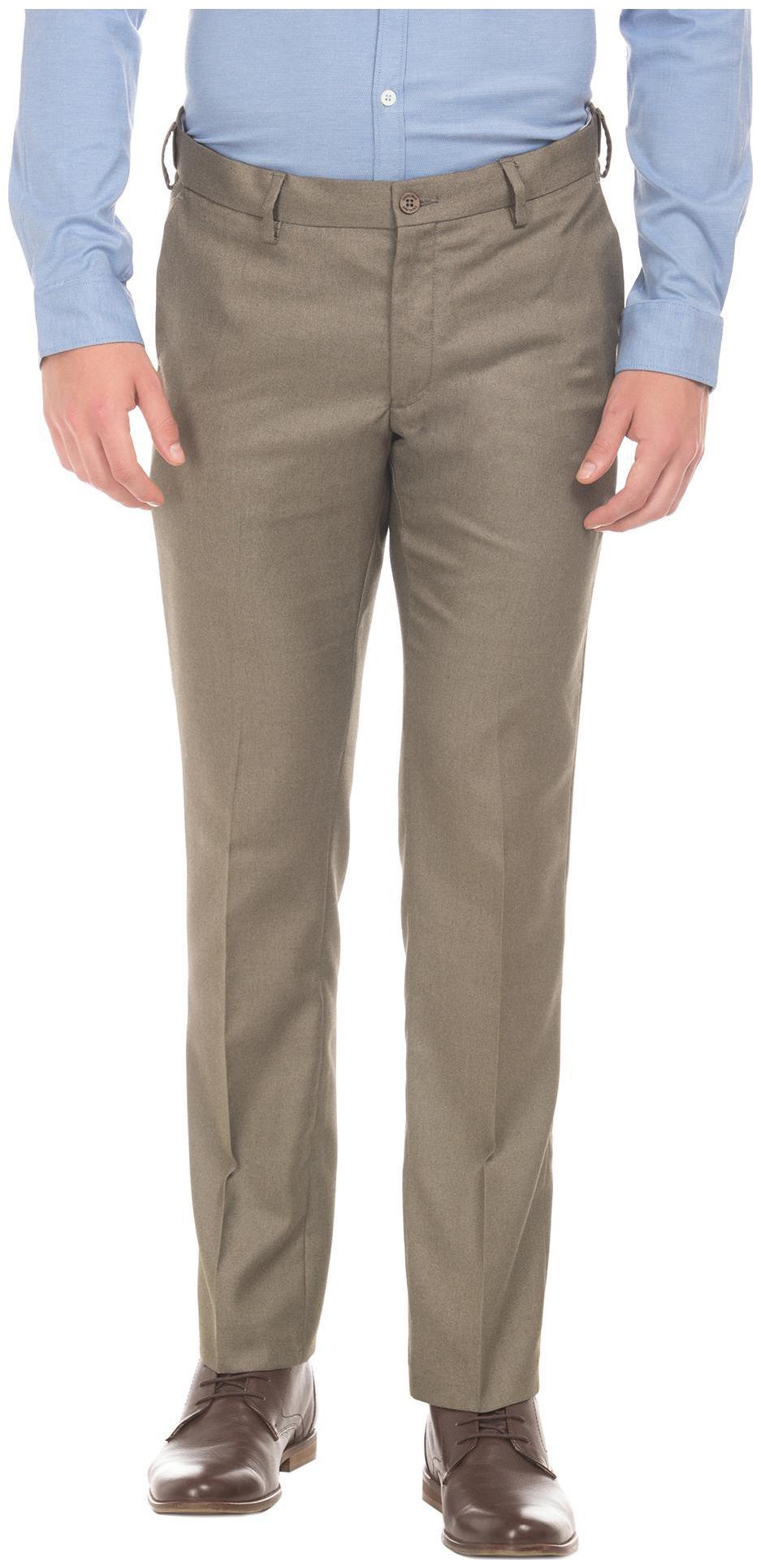 

Excalibur Men Solid Slim Fit Formal Trouser - Brown