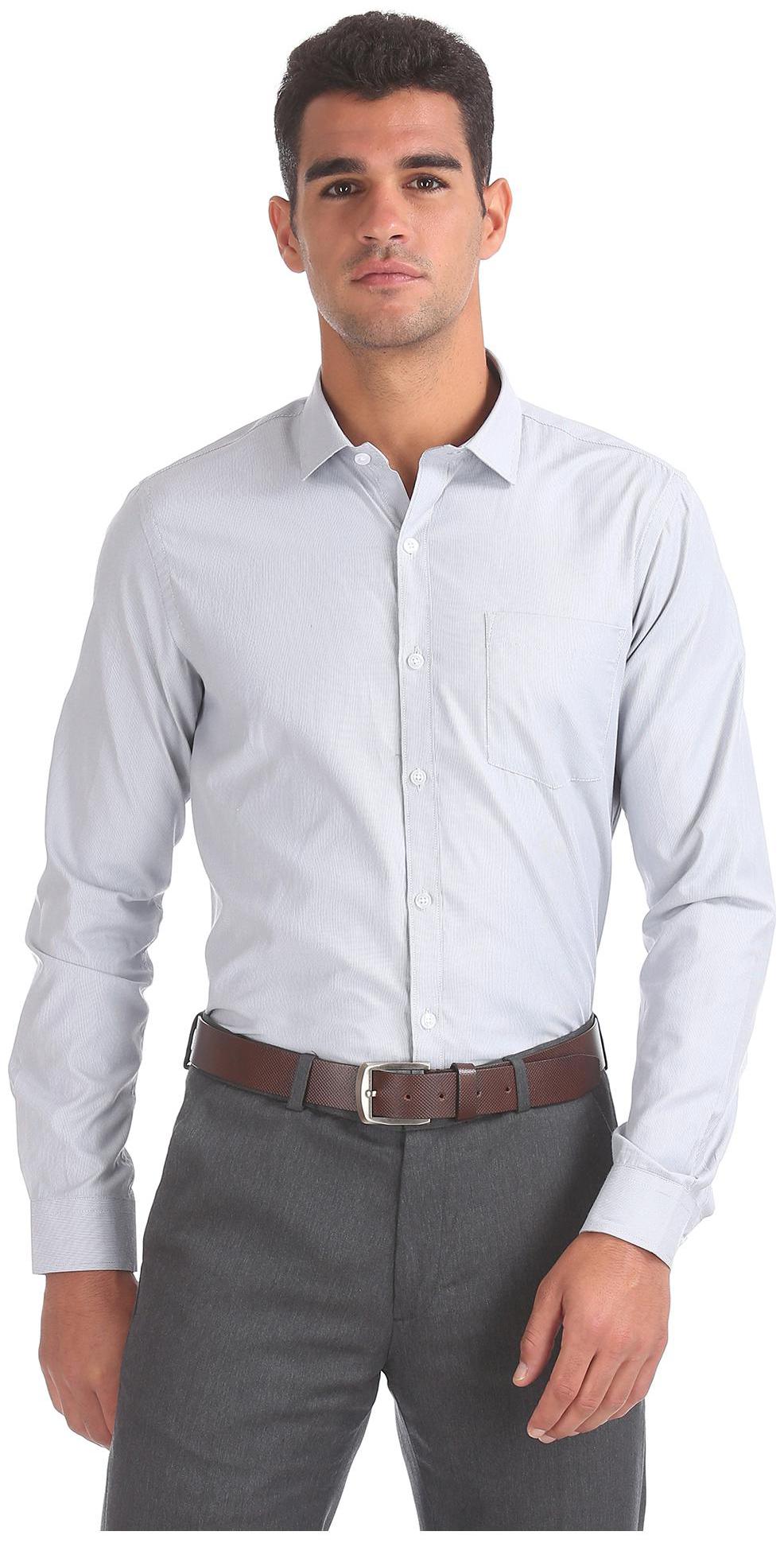 

Excalibur Men Regular fit Formal Shirt - Grey