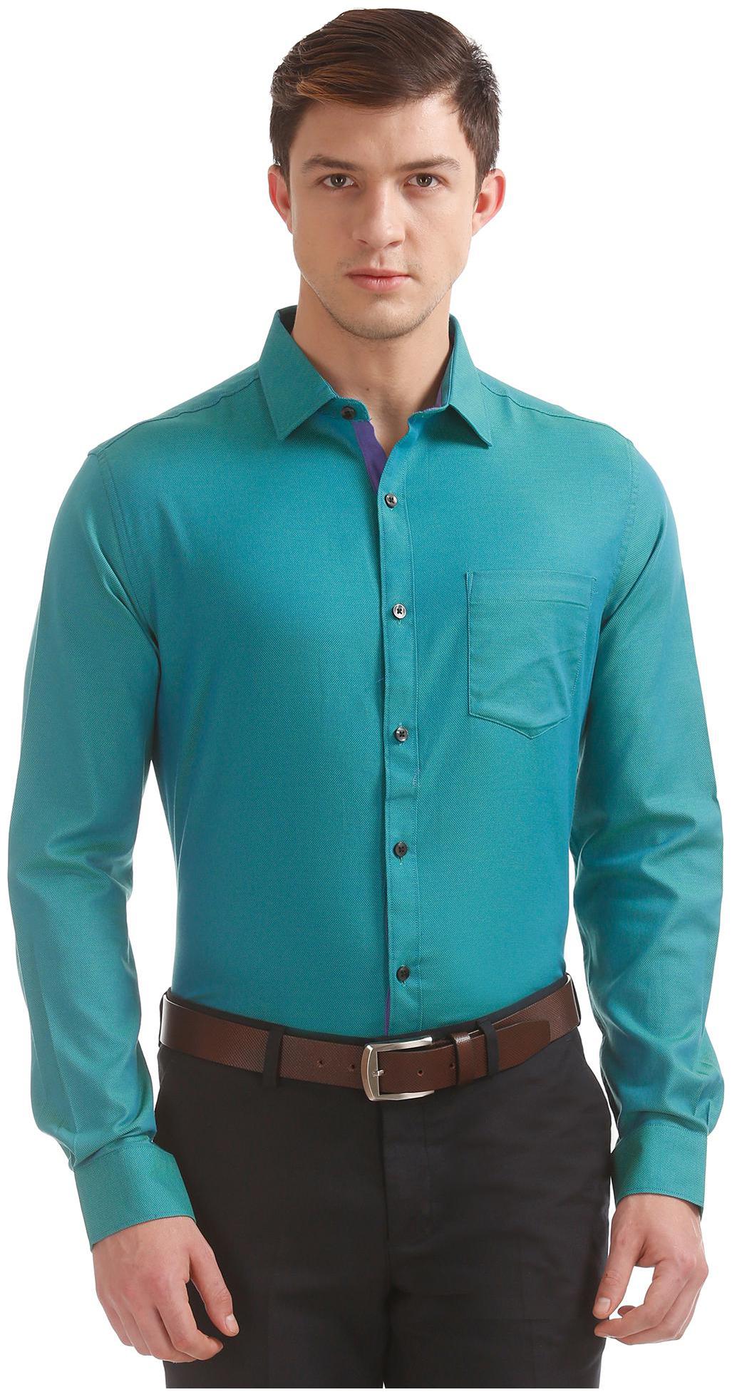 

Excalibur Men Regular fit Formal Shirt - Green