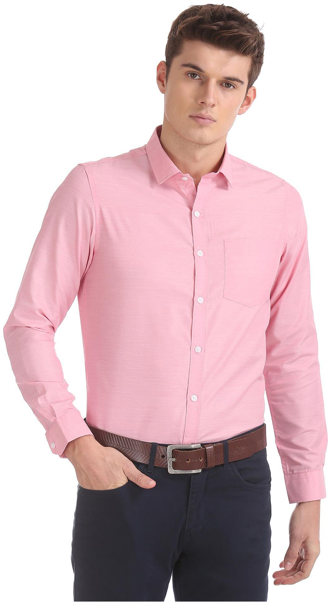 

Excalibur Men Regular fit Formal Shirt - Pink
