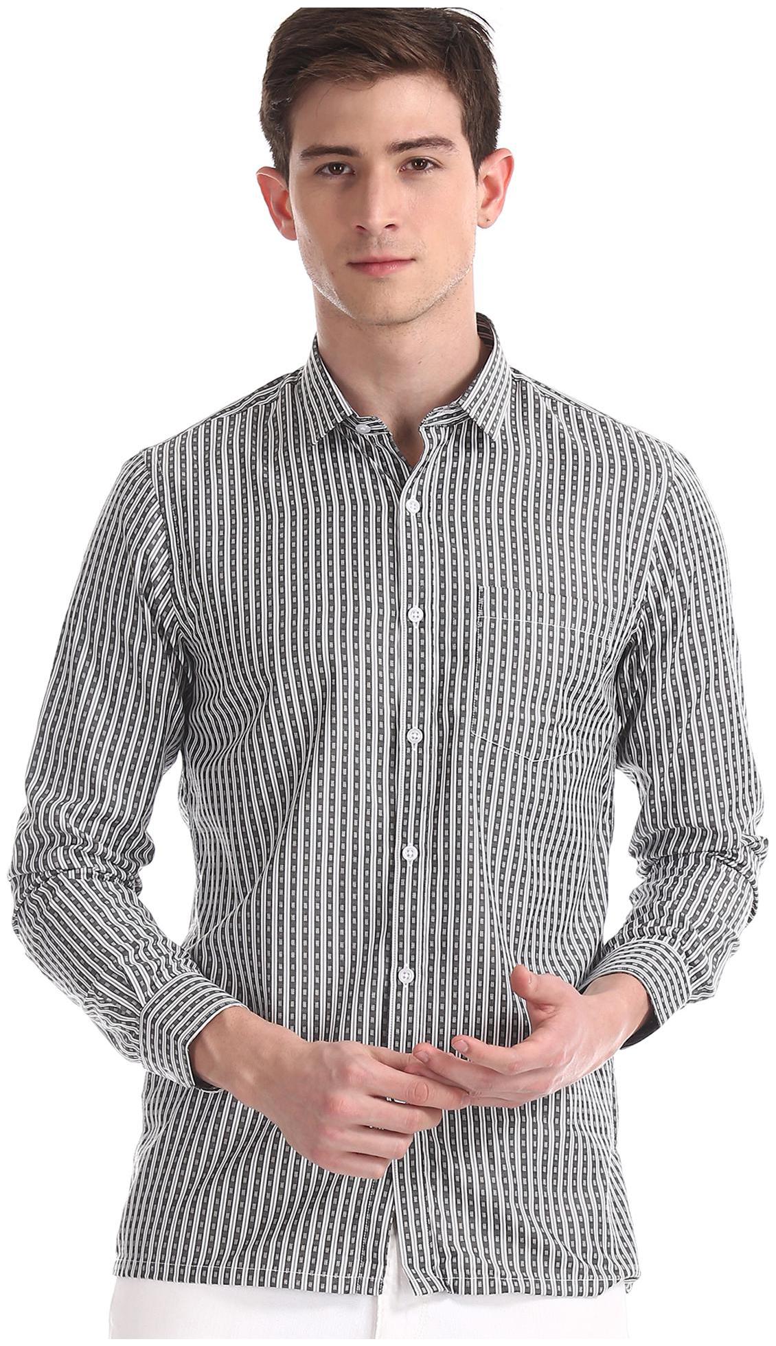 

Excalibur Men Regular fit Formal Shirt - Grey