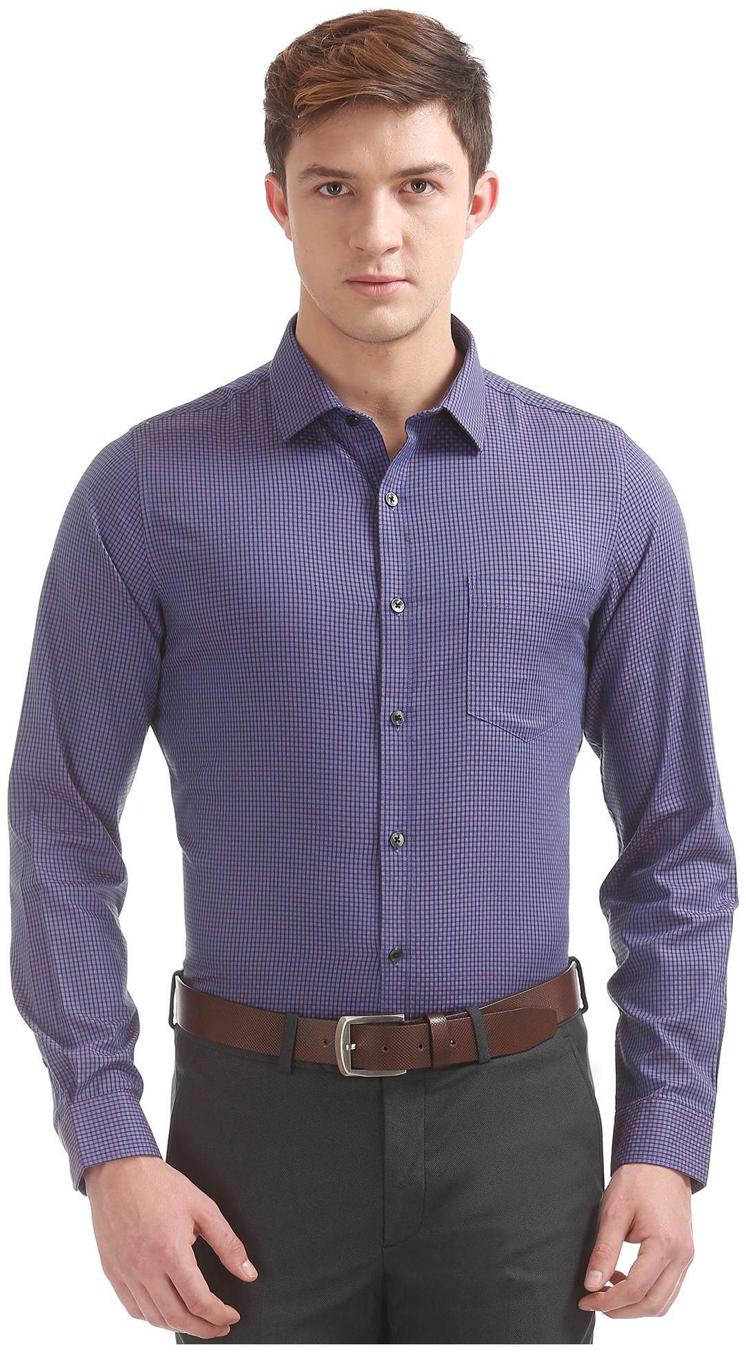 

Excalibur Men Slim fit Formal Shirt - Purple