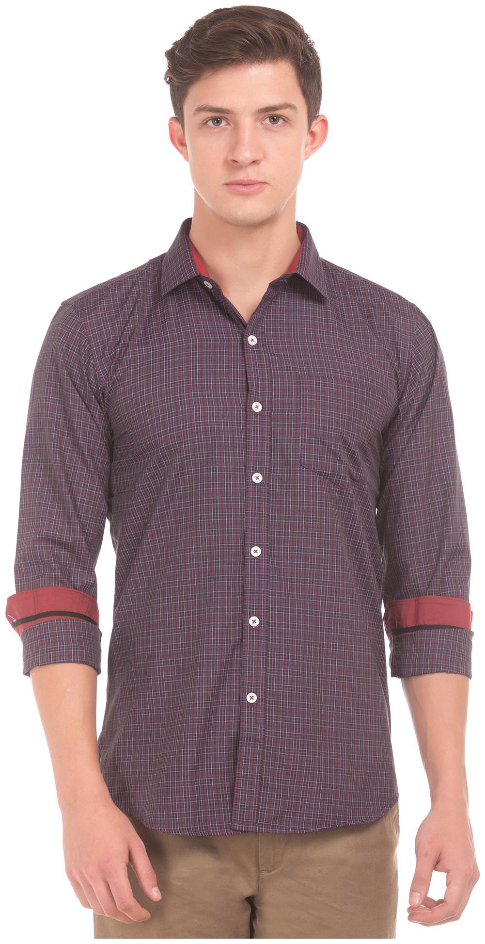 

Excalibur Men Slim fit Formal Shirt - Purple