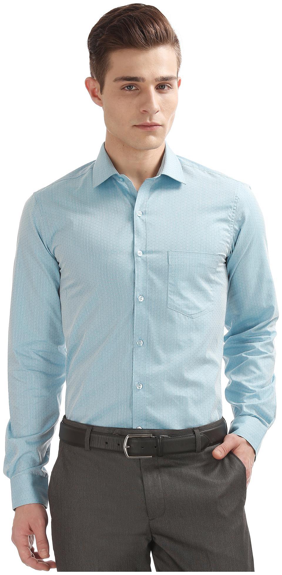 

Excalibur Men Slim fit Formal Shirt - Blue