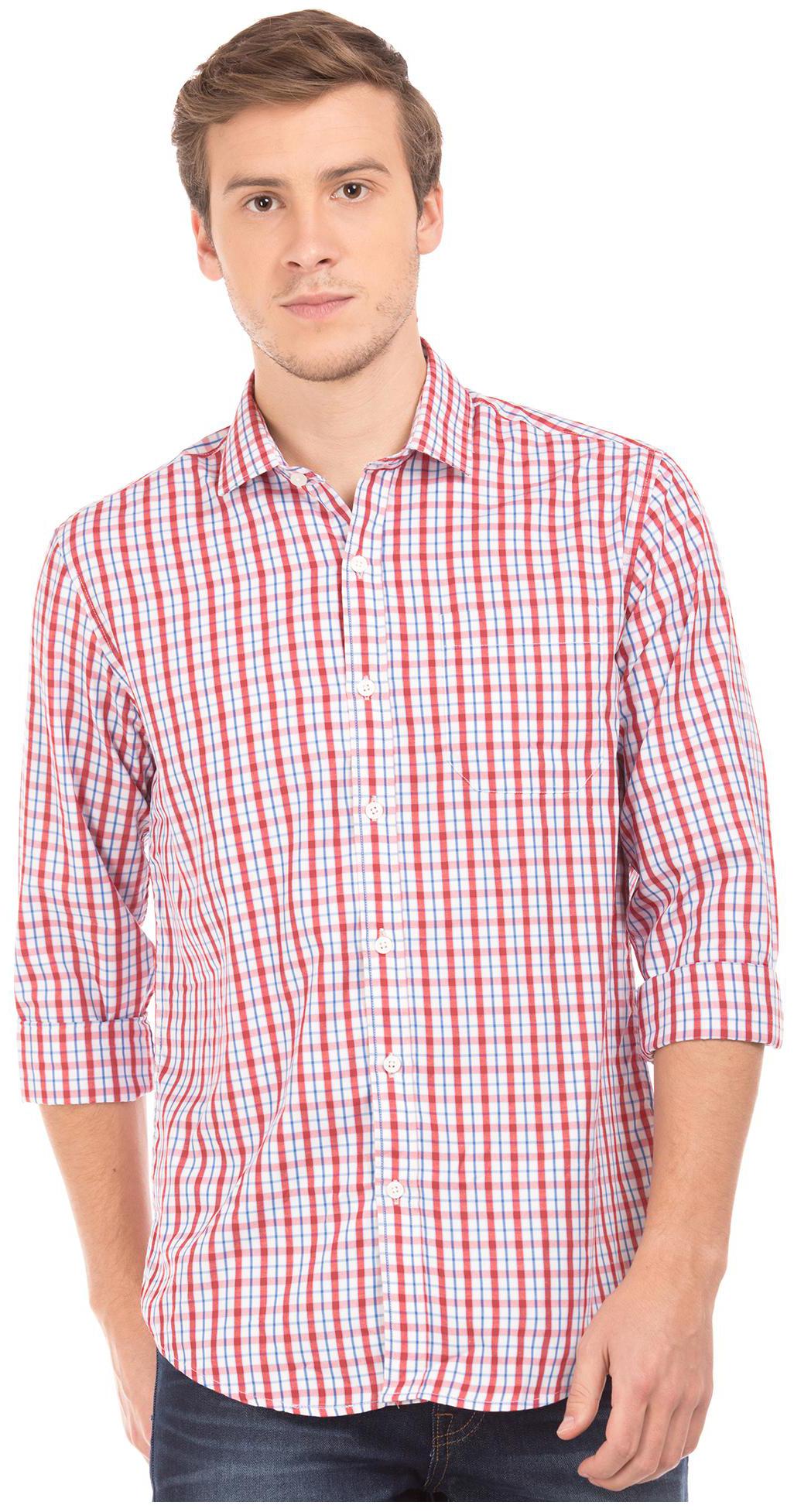 

Excalibur Men Regular fit Formal Shirt - Red