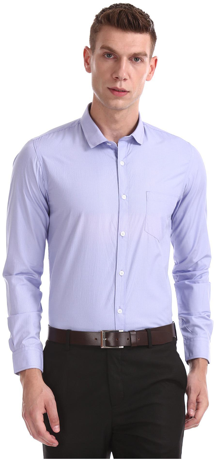 

Excalibur Men Regular fit Formal Shirt - Purple