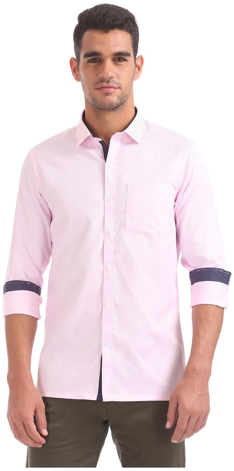 

Excalibur Men Regular fit Formal Shirt - Pink