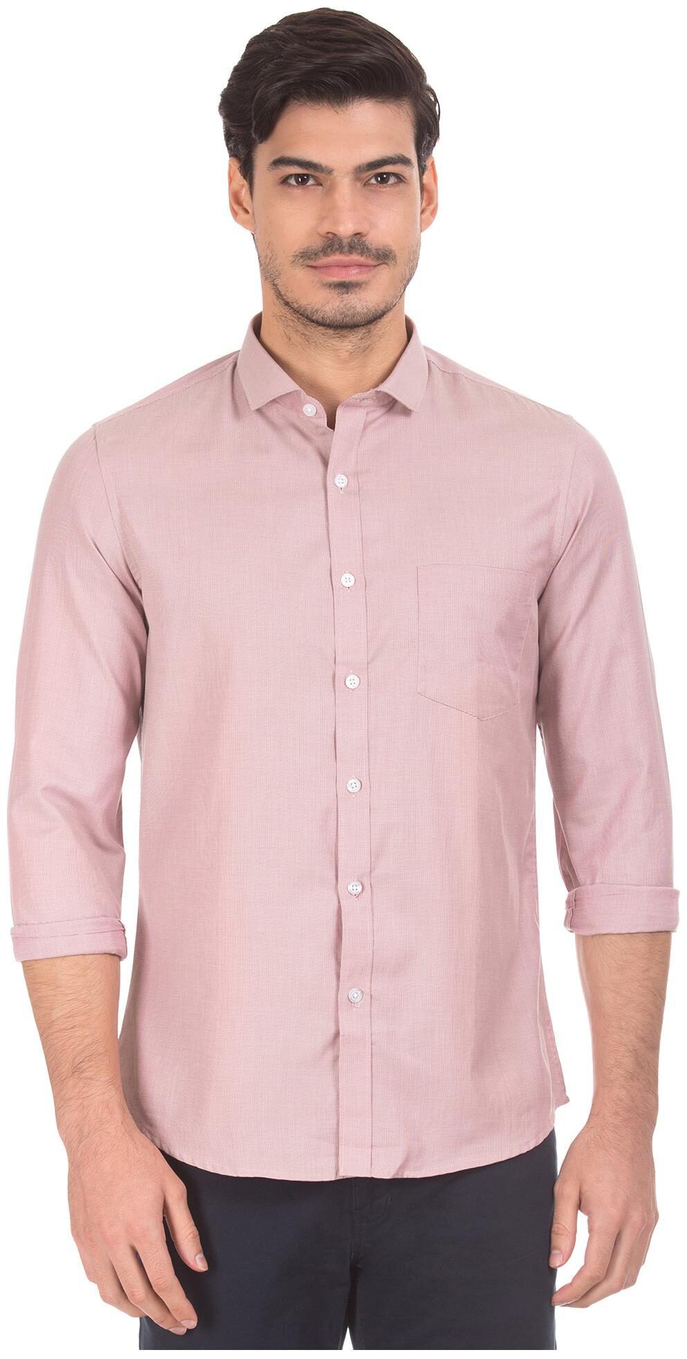 

Excalibur Men Slim fit Formal Shirt - Pink