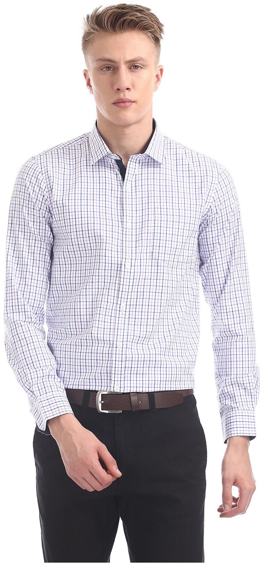 

Excalibur Men Regular fit Formal Shirt - White