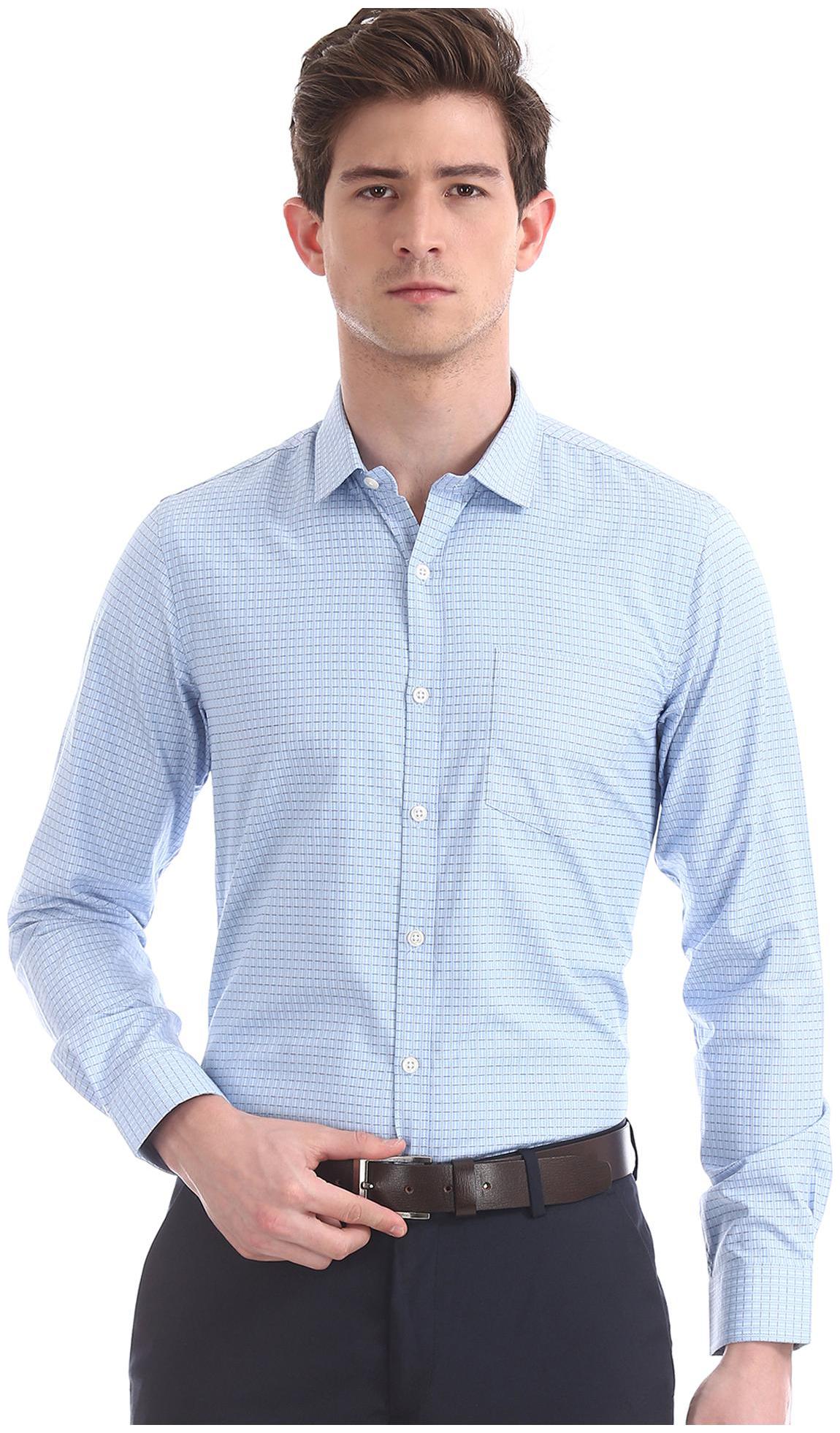 

Excalibur Men Regular fit Formal Shirt - Blue
