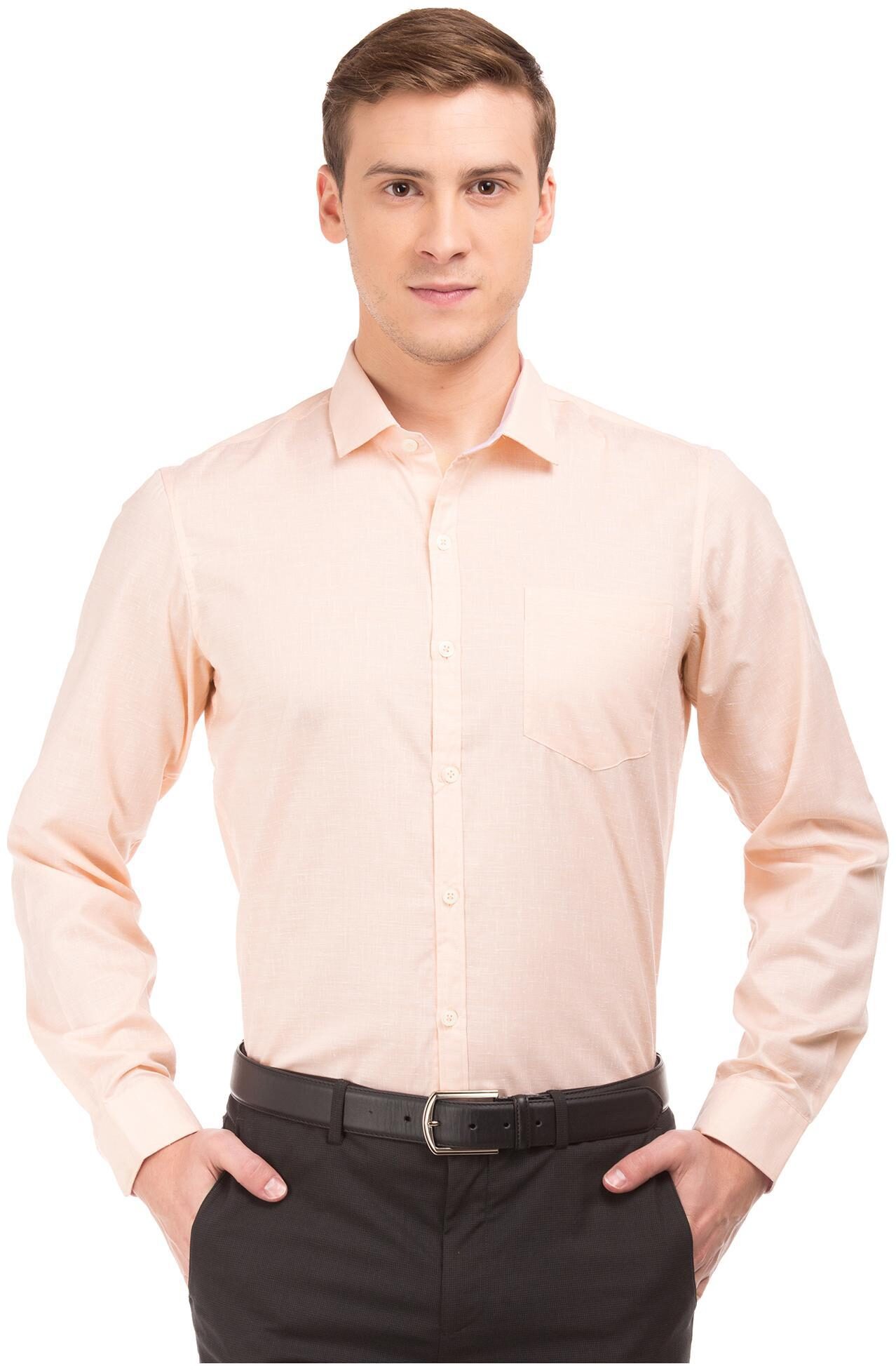 

Excalibur Men Slim fit Formal Shirt - Orange