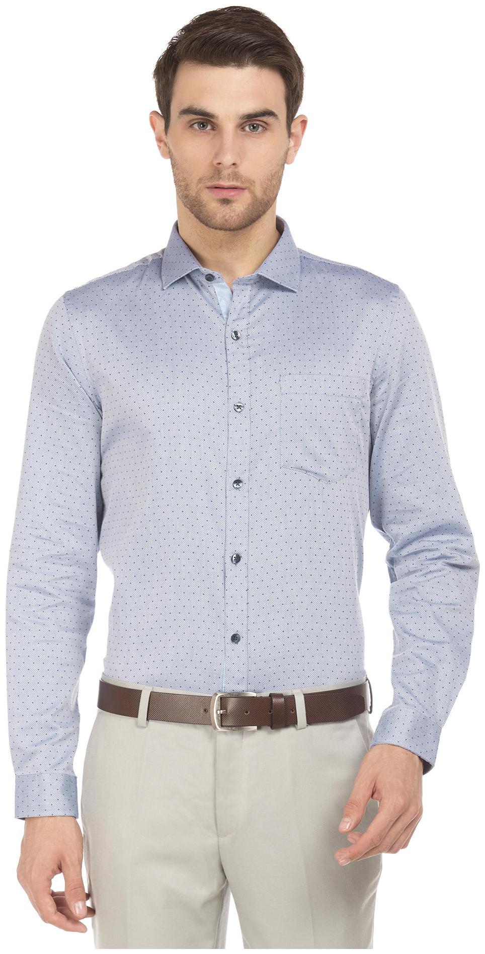 

Excalibur Men Slim fit Formal Shirt - Blue