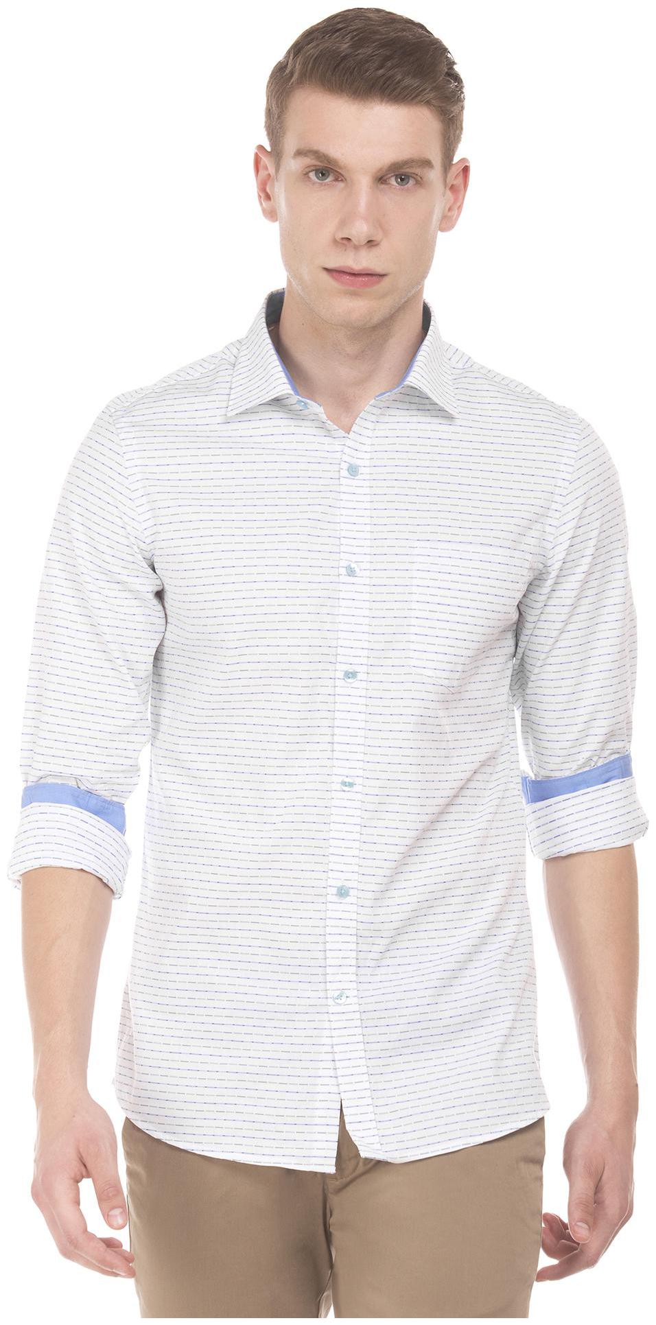 

Excalibur Men Slim fit Formal Shirt - White