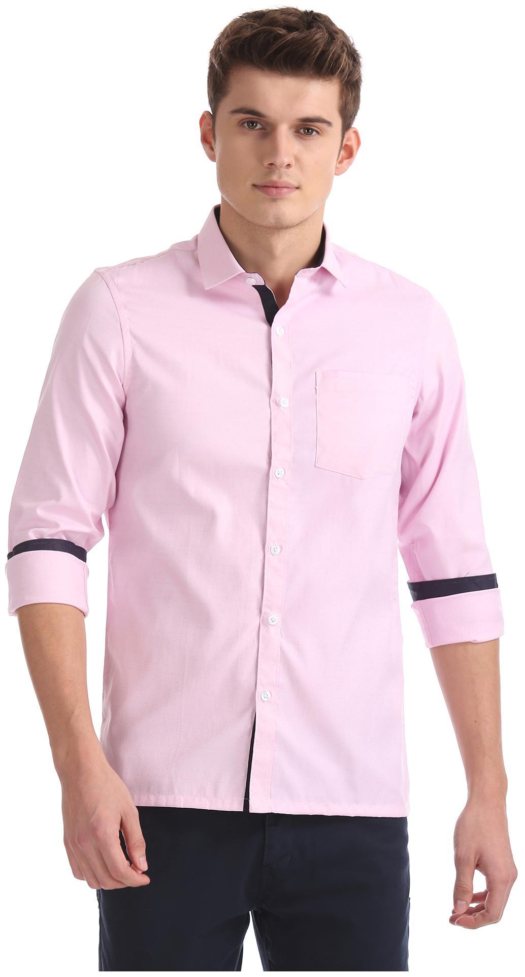 

Excalibur Men Slim fit Formal Shirt - Pink