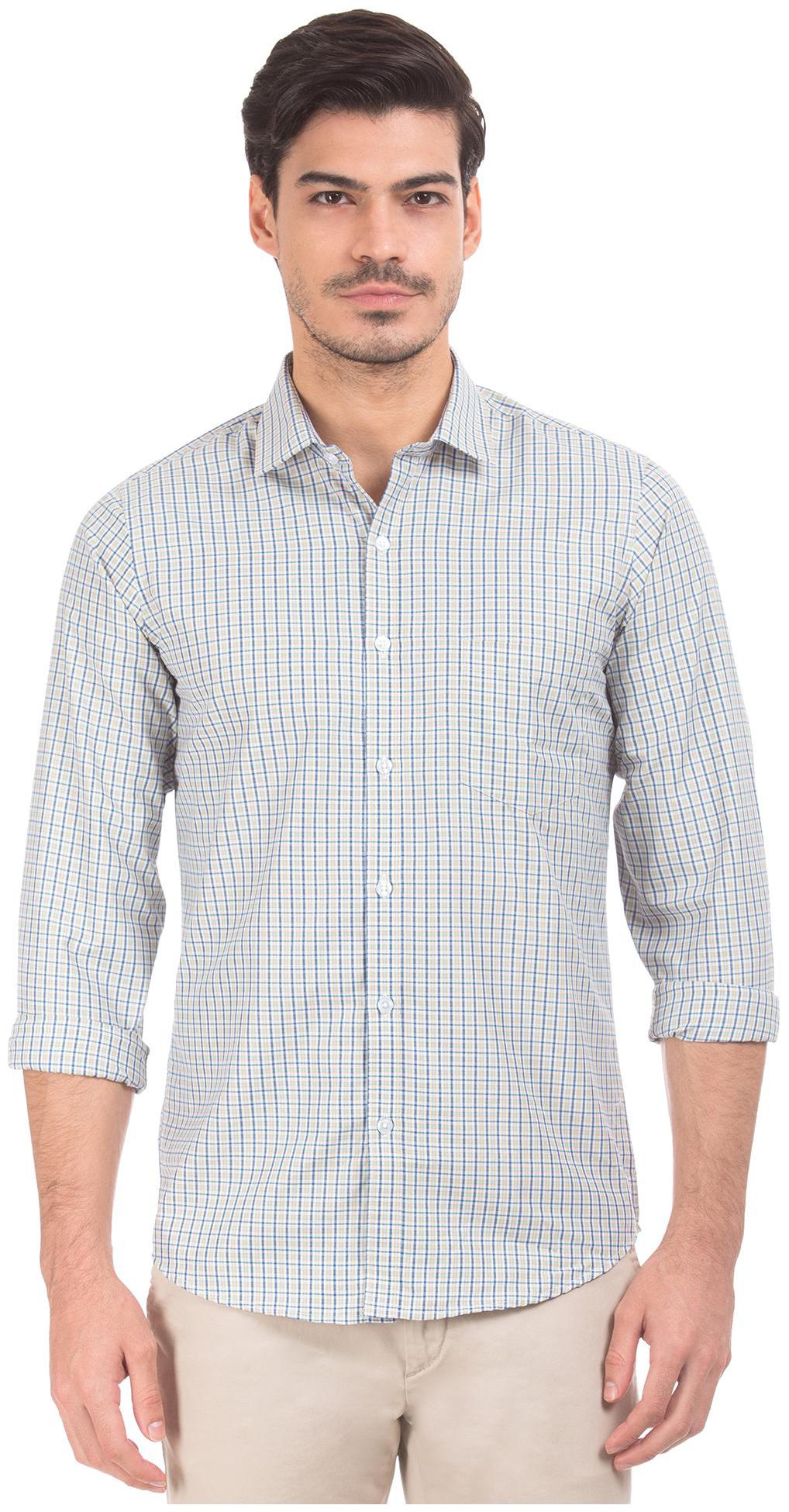 

Excalibur Men Slim fit Formal Shirt - Green