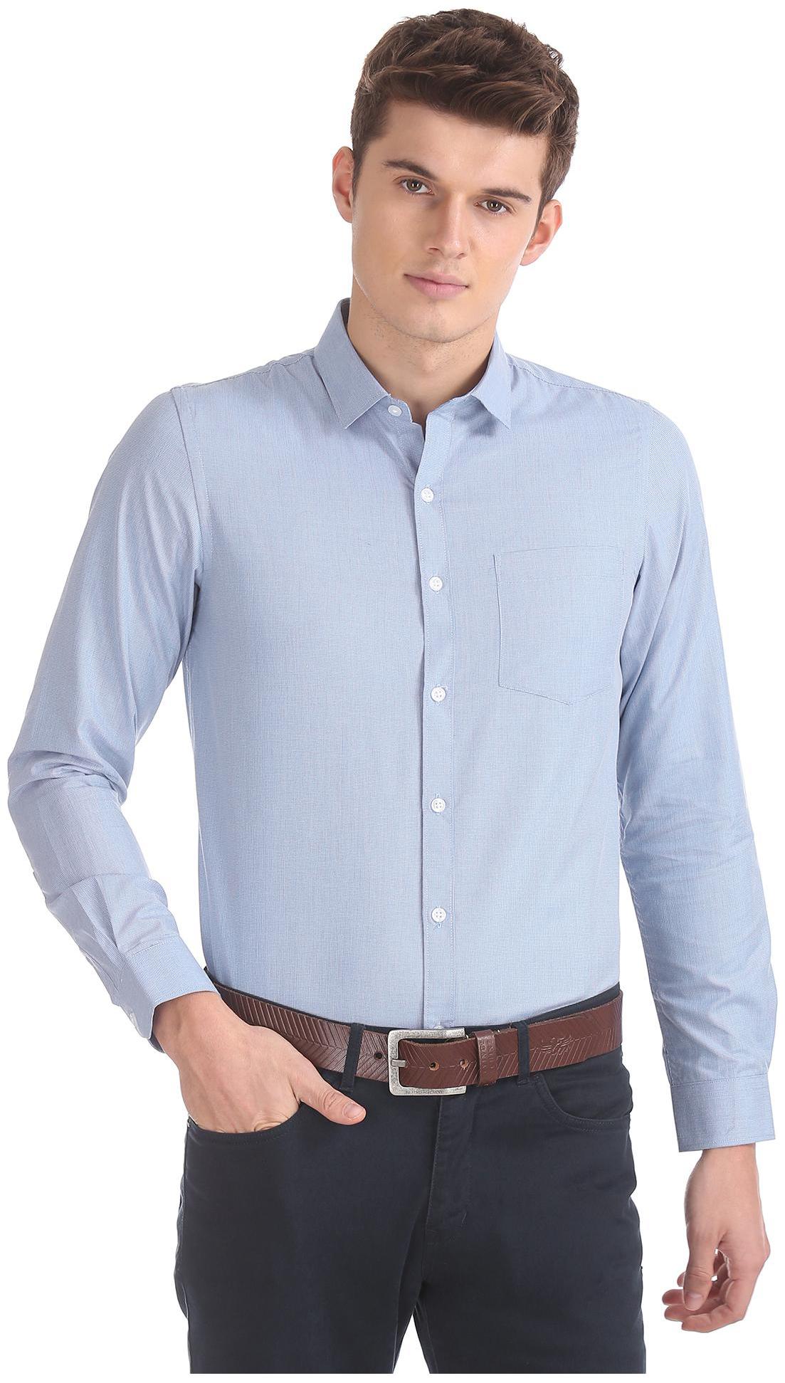

Excalibur Men Regular fit Formal Shirt - Blue
