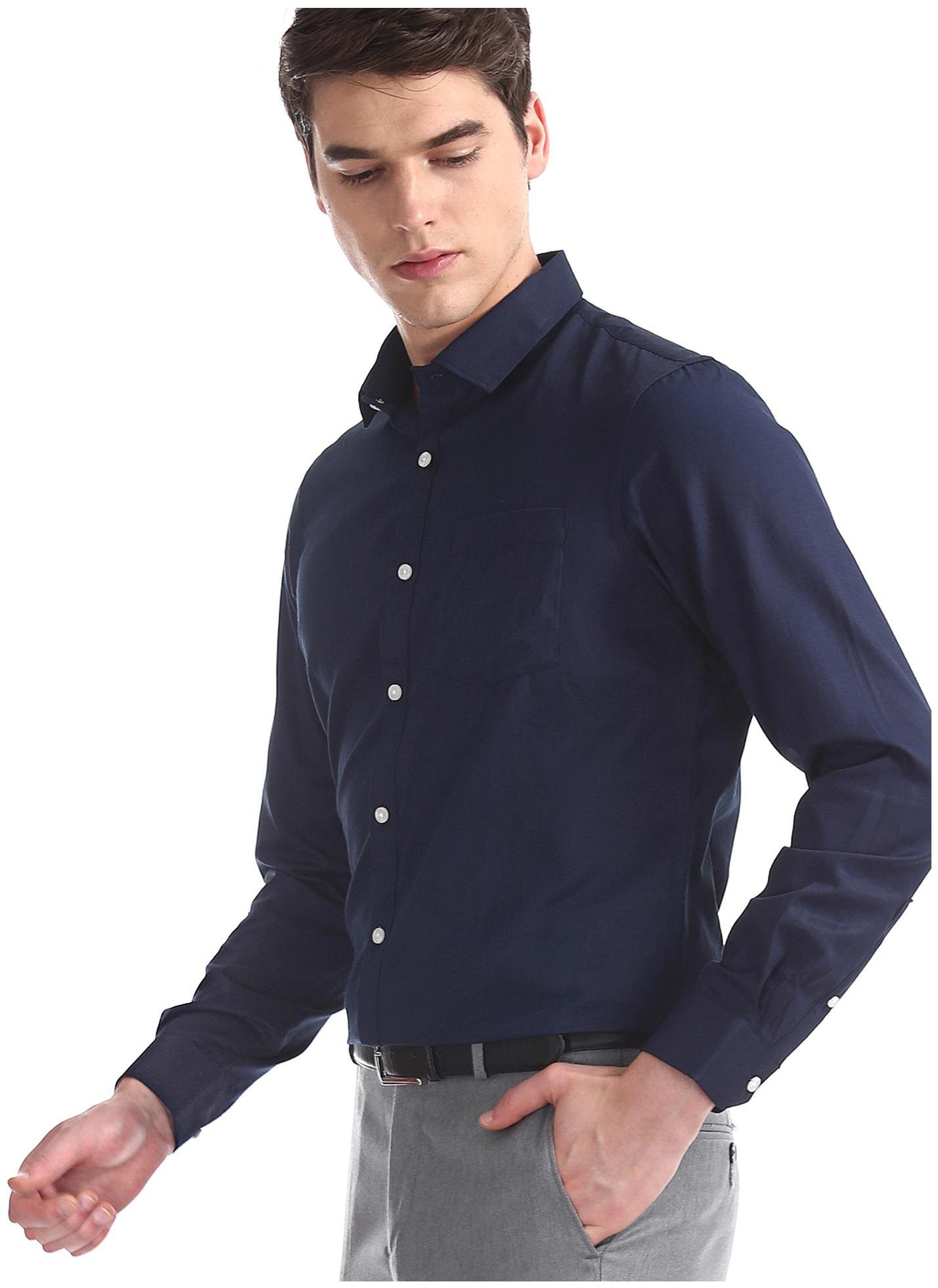 

Excalibur Men Regular fit Formal Shirt - Blue