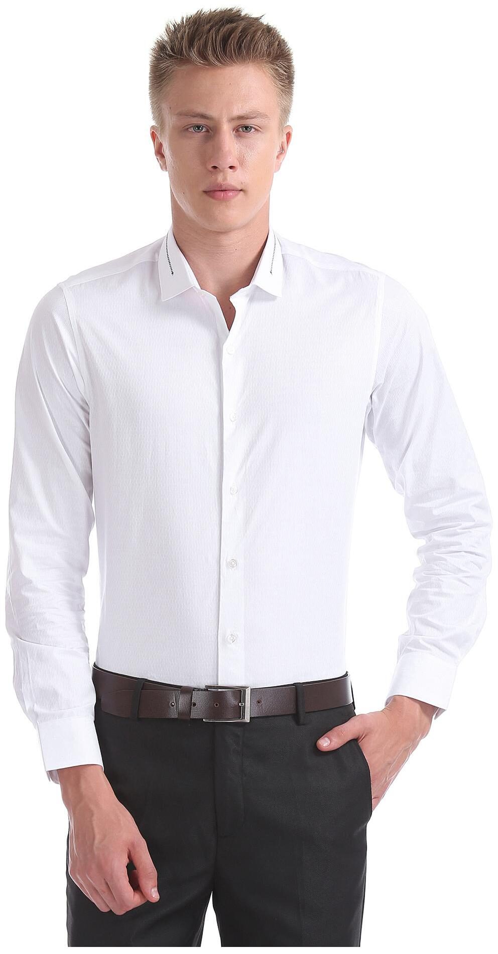 

Excalibur Men Slim fit Formal Shirt - White