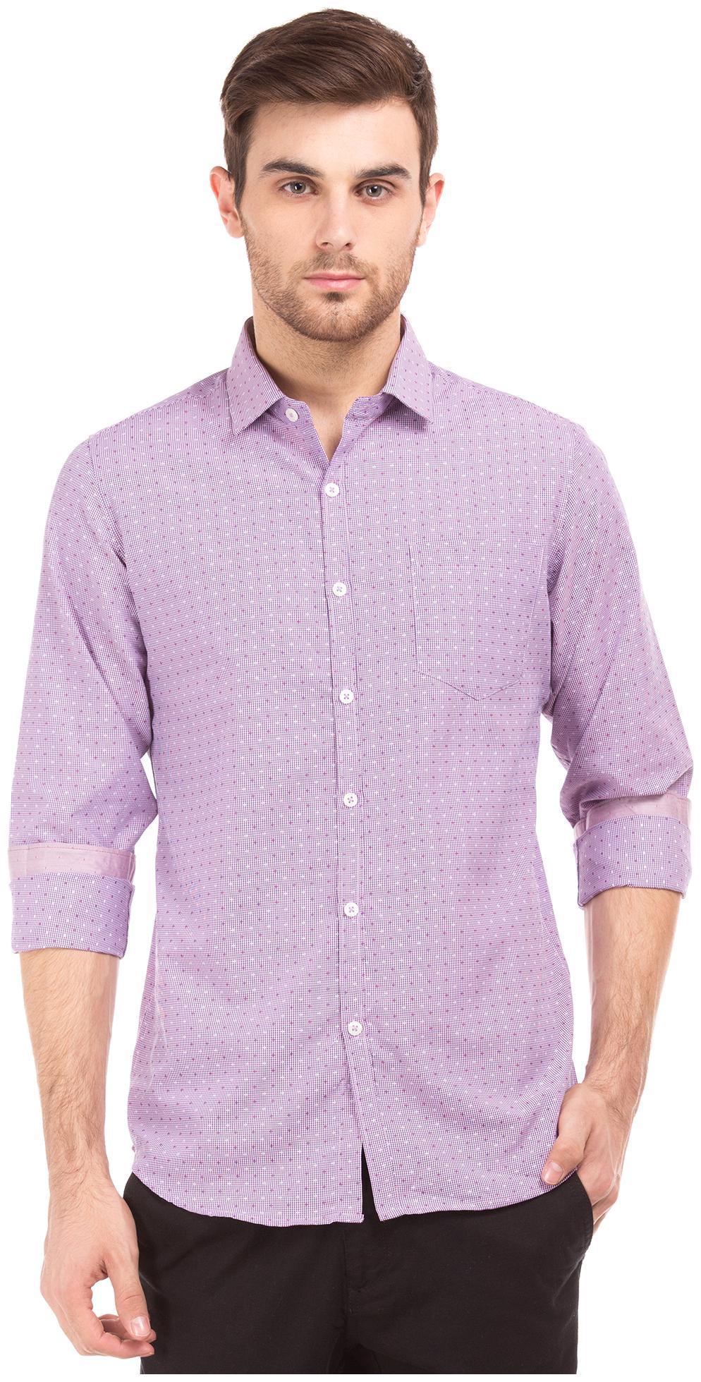 

Excalibur Men Slim fit Formal Shirt - Purple