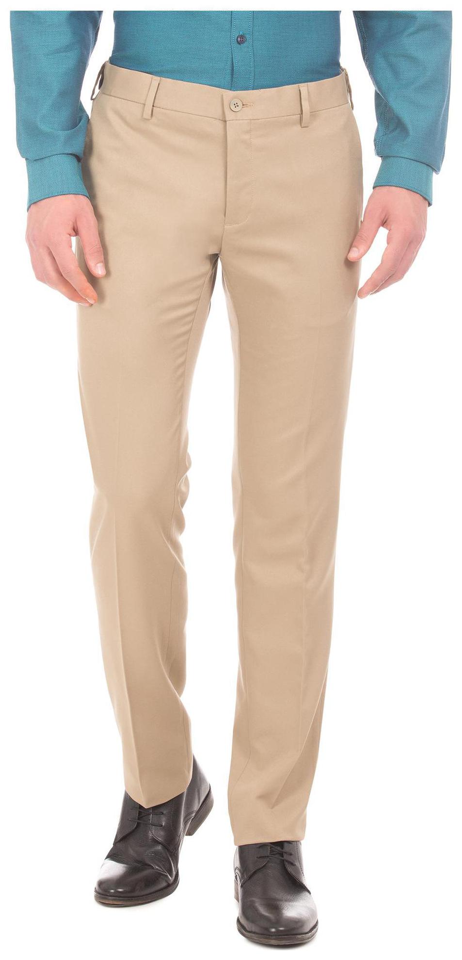 

Excalibur Men Solid Slim Fit Formal Trouser - Beige