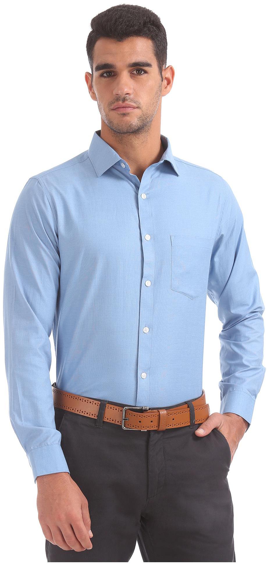 

Excalibur Men Regular fit Formal Shirt - Blue