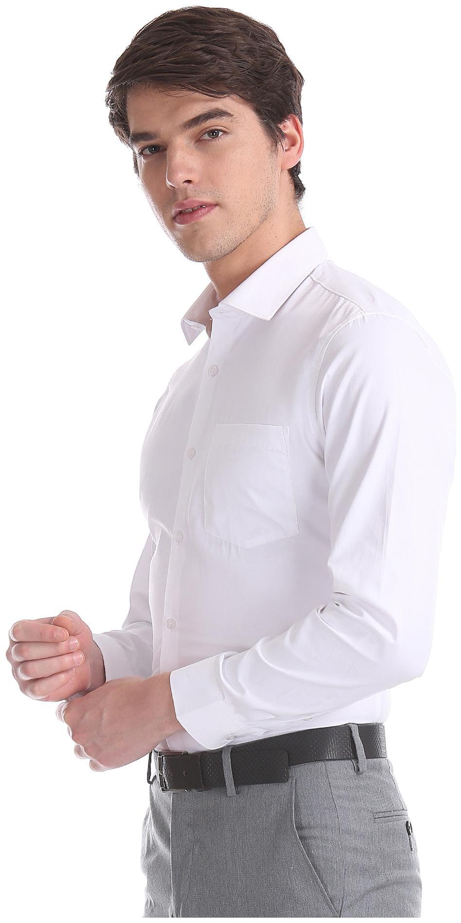 

Excalibur Men Slim fit Formal Shirt - White
