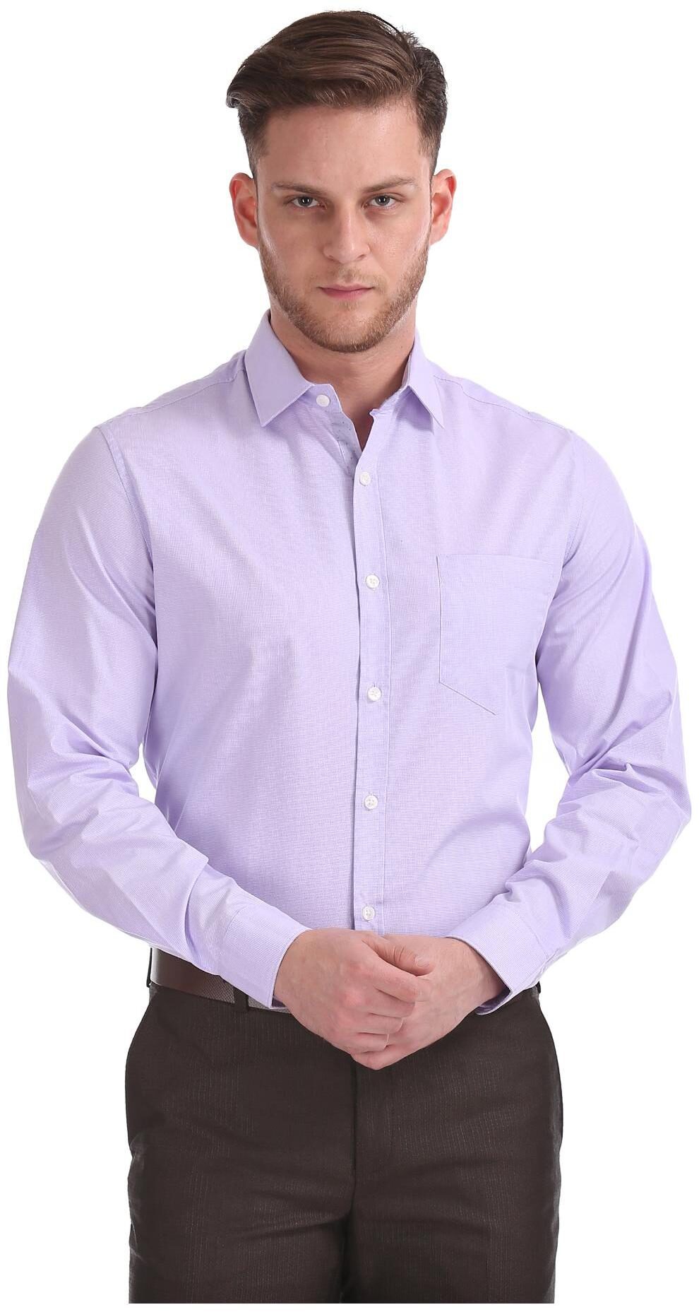 

Excalibur Men Regular fit Formal Shirt - Purple