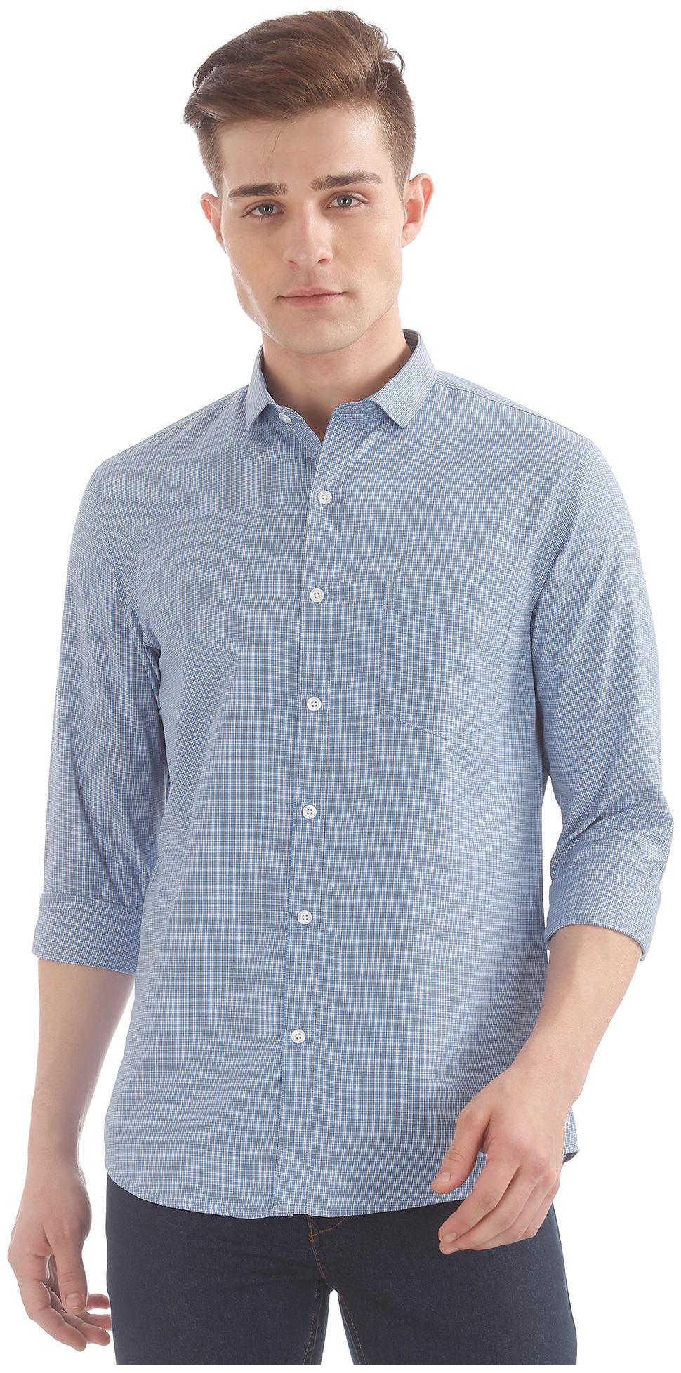 

Excalibur Men Slim fit Formal Shirt - Blue