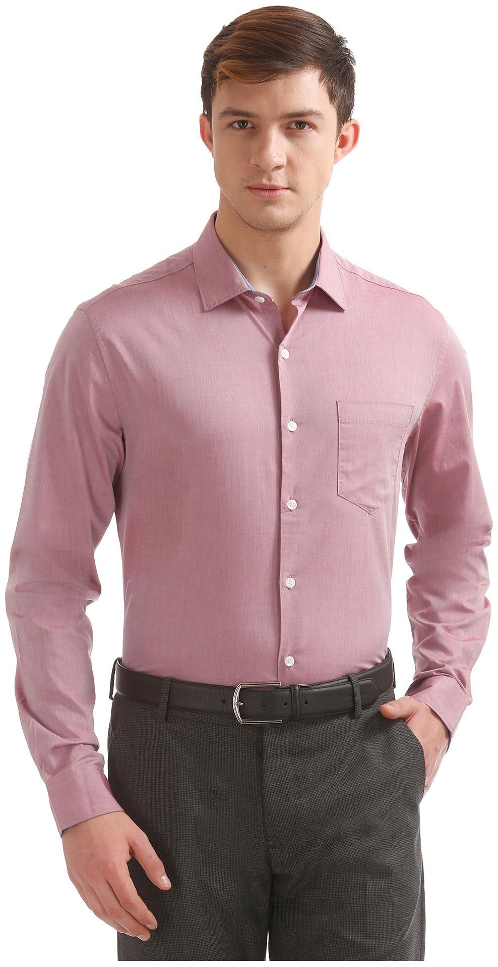 

Excalibur Men Regular fit Formal Shirt - Pink