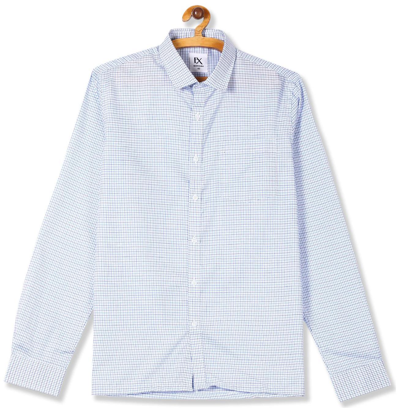 

Excalibur Men Regular fit Formal Shirt - Blue