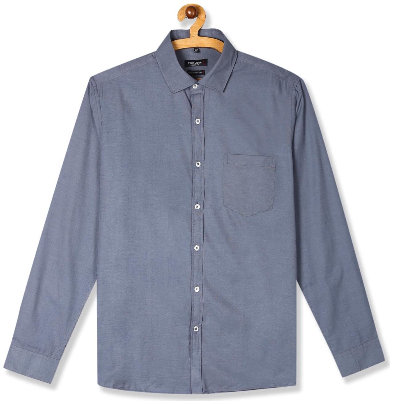 

Excalibur Men Regular fit Formal Shirt - Blue