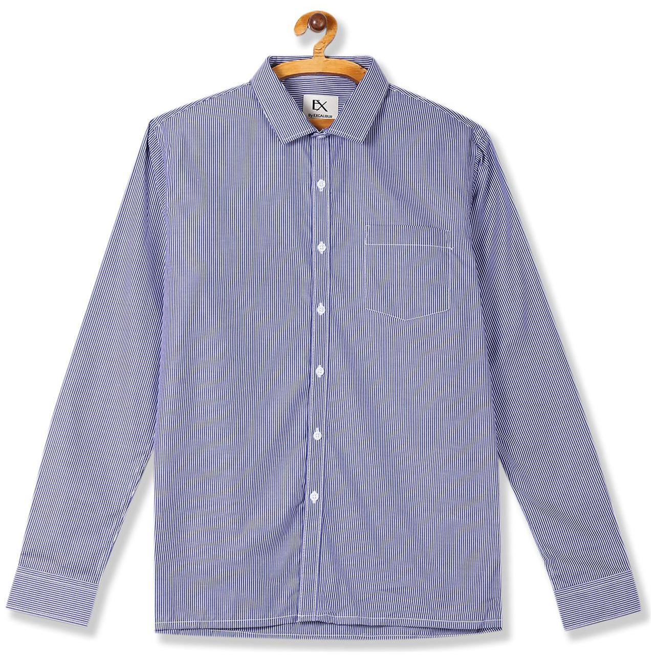

Excalibur Men Regular fit Formal Shirt - Blue