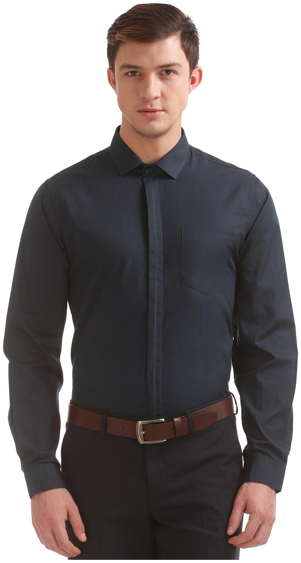 

Excalibur Men Slim fit Formal Shirt - Blue
