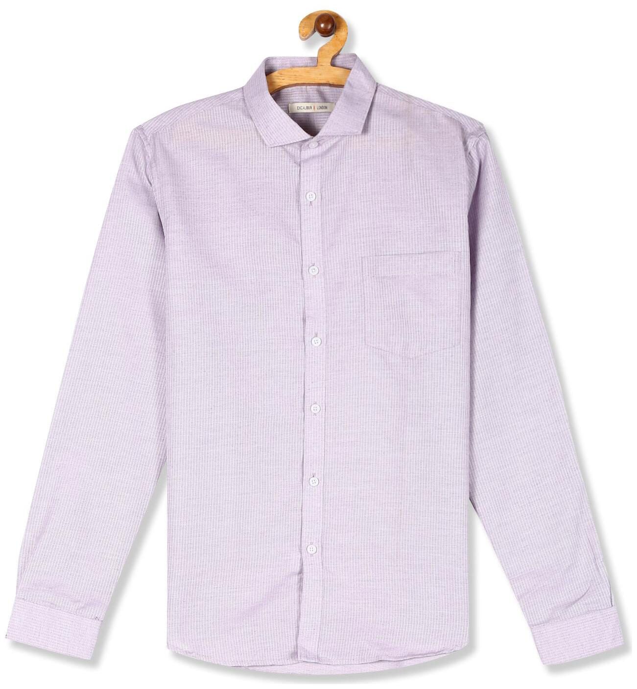 

Excalibur Men Regular fit Formal Shirt - Purple