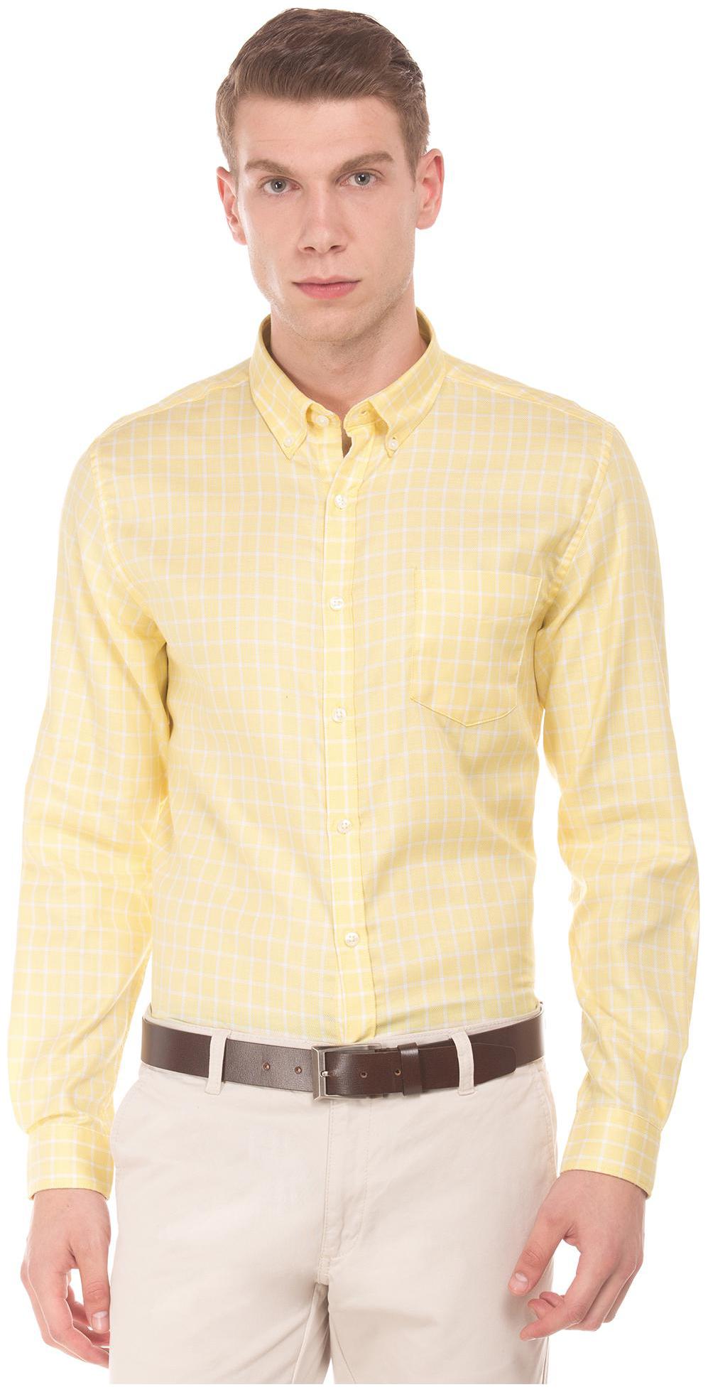 

Excalibur Men Regular fit Formal Shirt - Yellow
