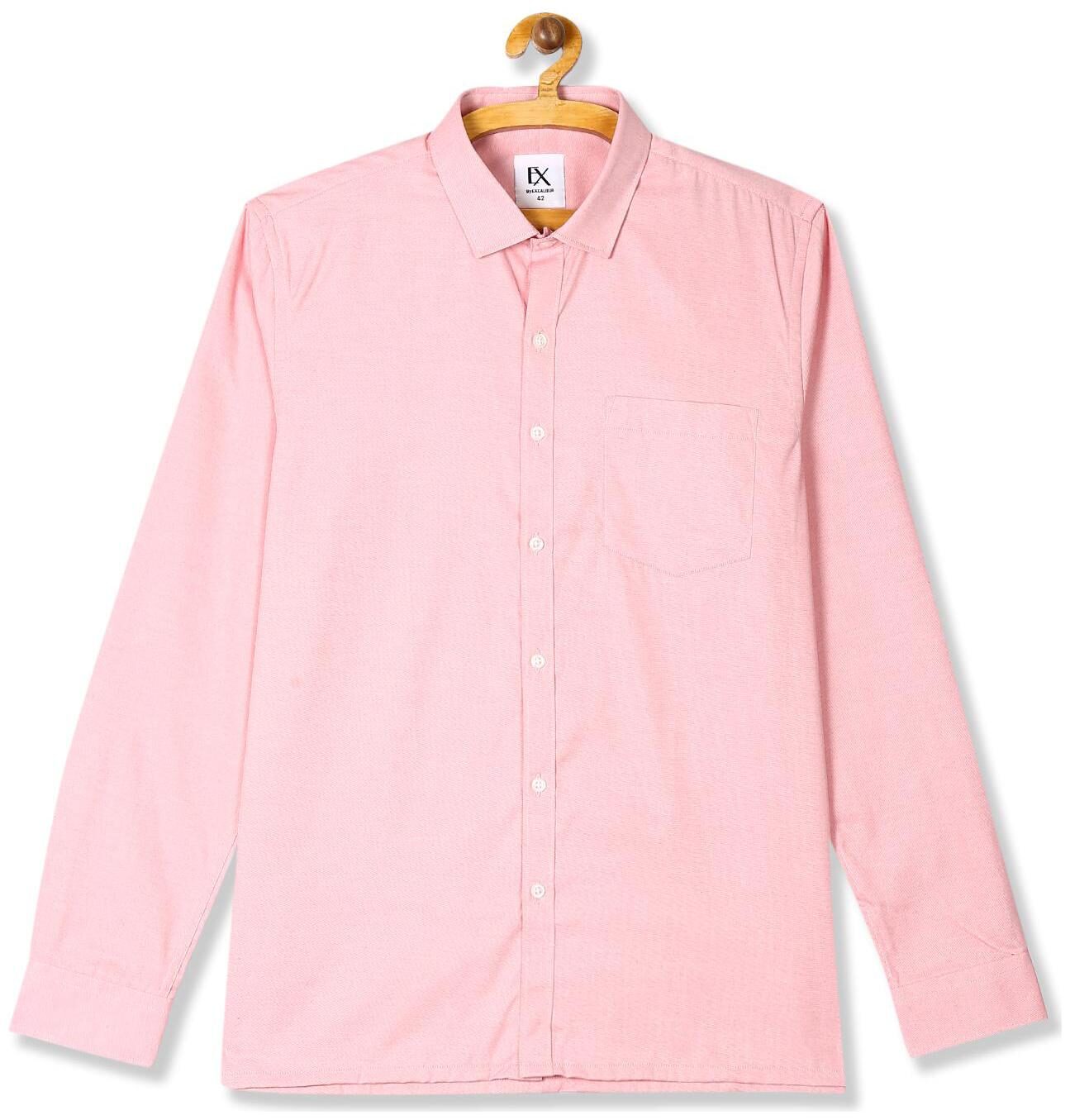

Excalibur Men Regular fit Formal Shirt - Red