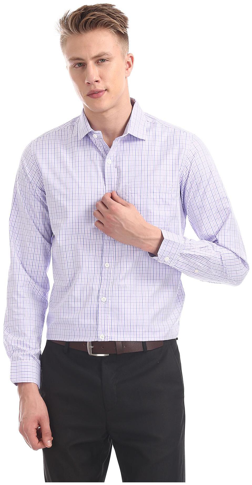 

Excalibur Men Regular fit Formal Shirt - Blue
