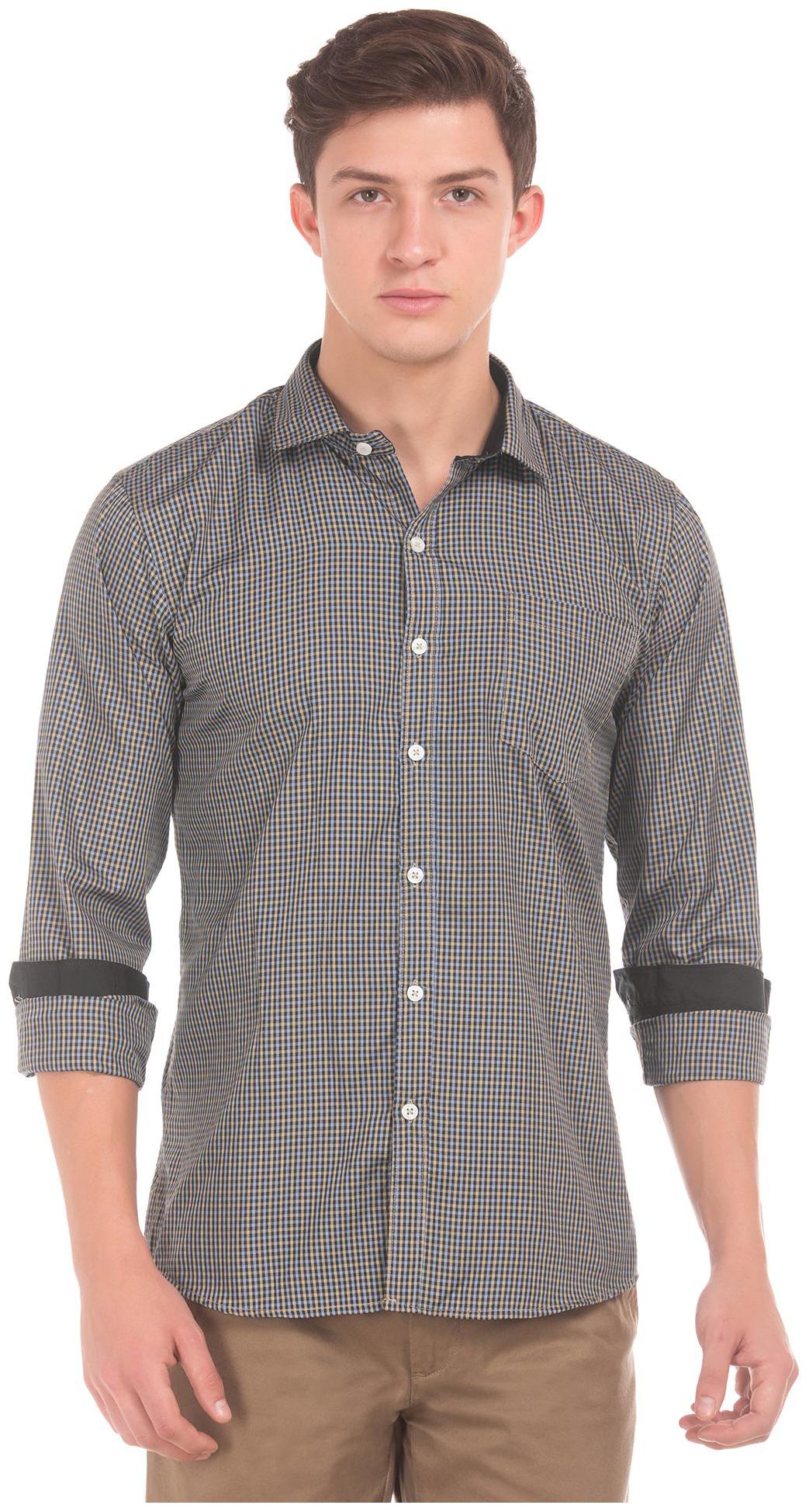 

Excalibur Men Slim fit Formal Shirt - Beige