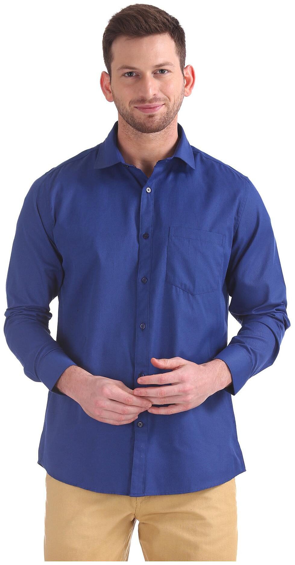 

Excalibur Men Regular fit Formal Shirt - Blue