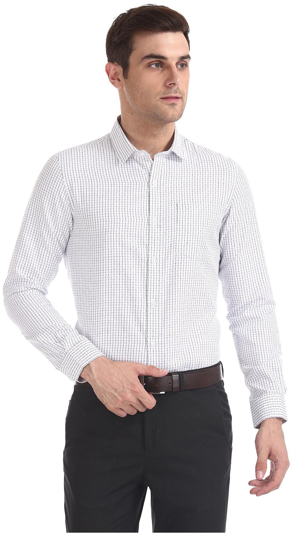 

Excalibur Men Regular fit Formal Shirt - White