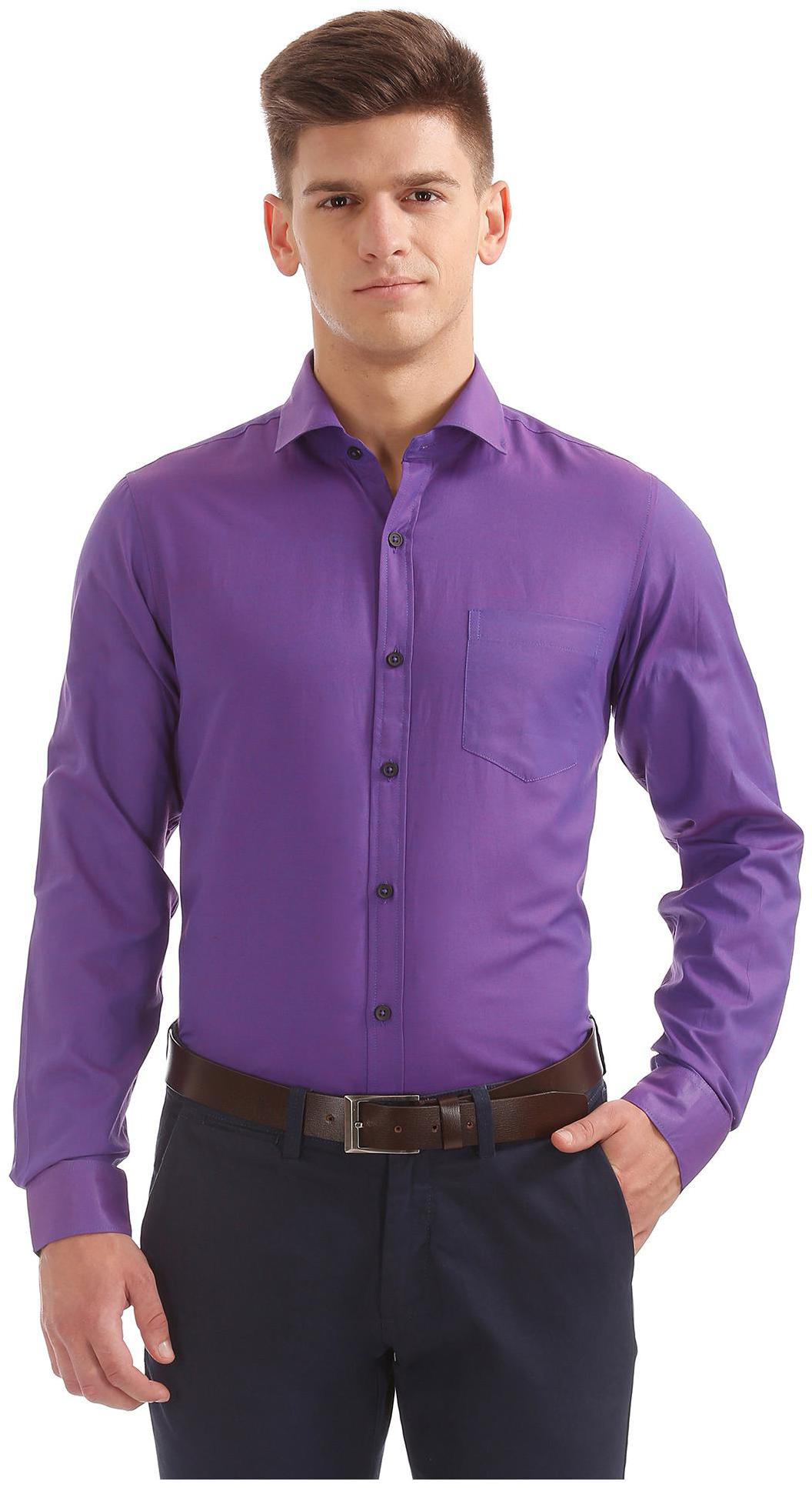 

Excalibur Men Regular fit Formal Shirt - Purple