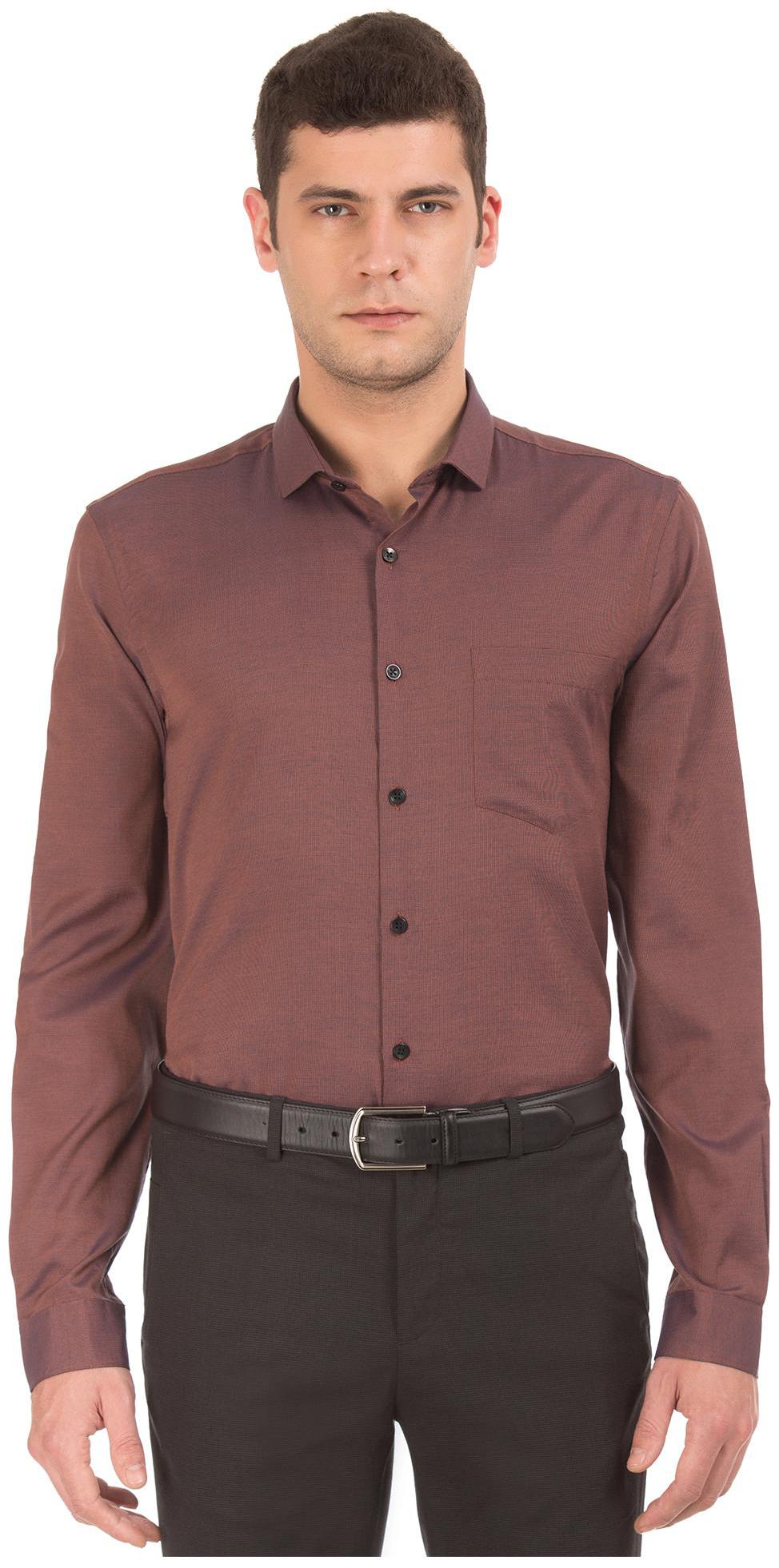 

Excalibur Men Slim fit Formal Shirt - Brown